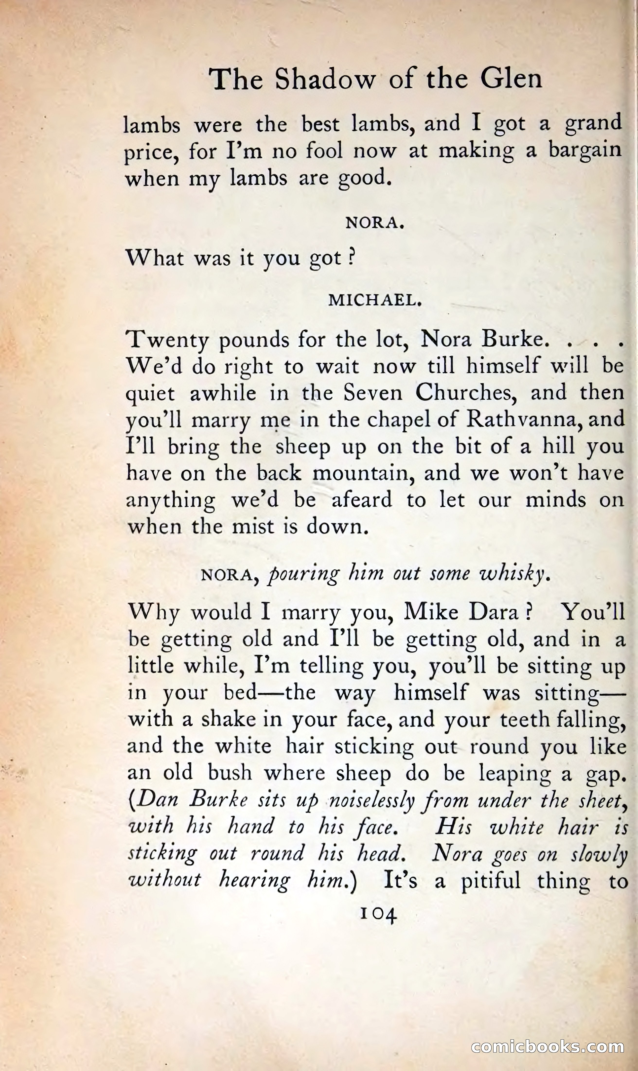 The Tinker's Wedding / Riders to the Sea / The Shadow of the Glen — page 123 of 133