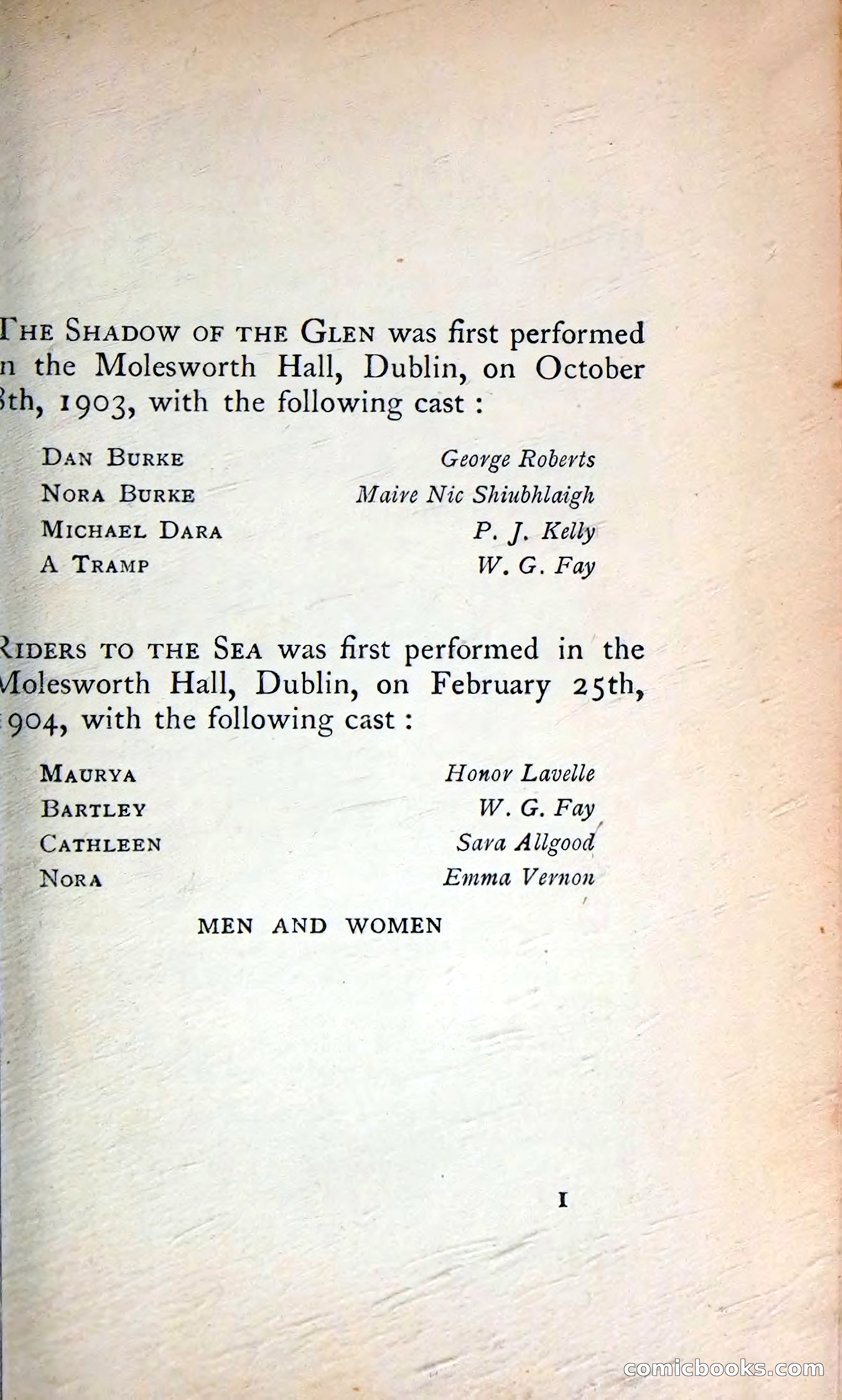 The Tinker's Wedding / Riders to the Sea / The Shadow of the Glen — page 132 of 133