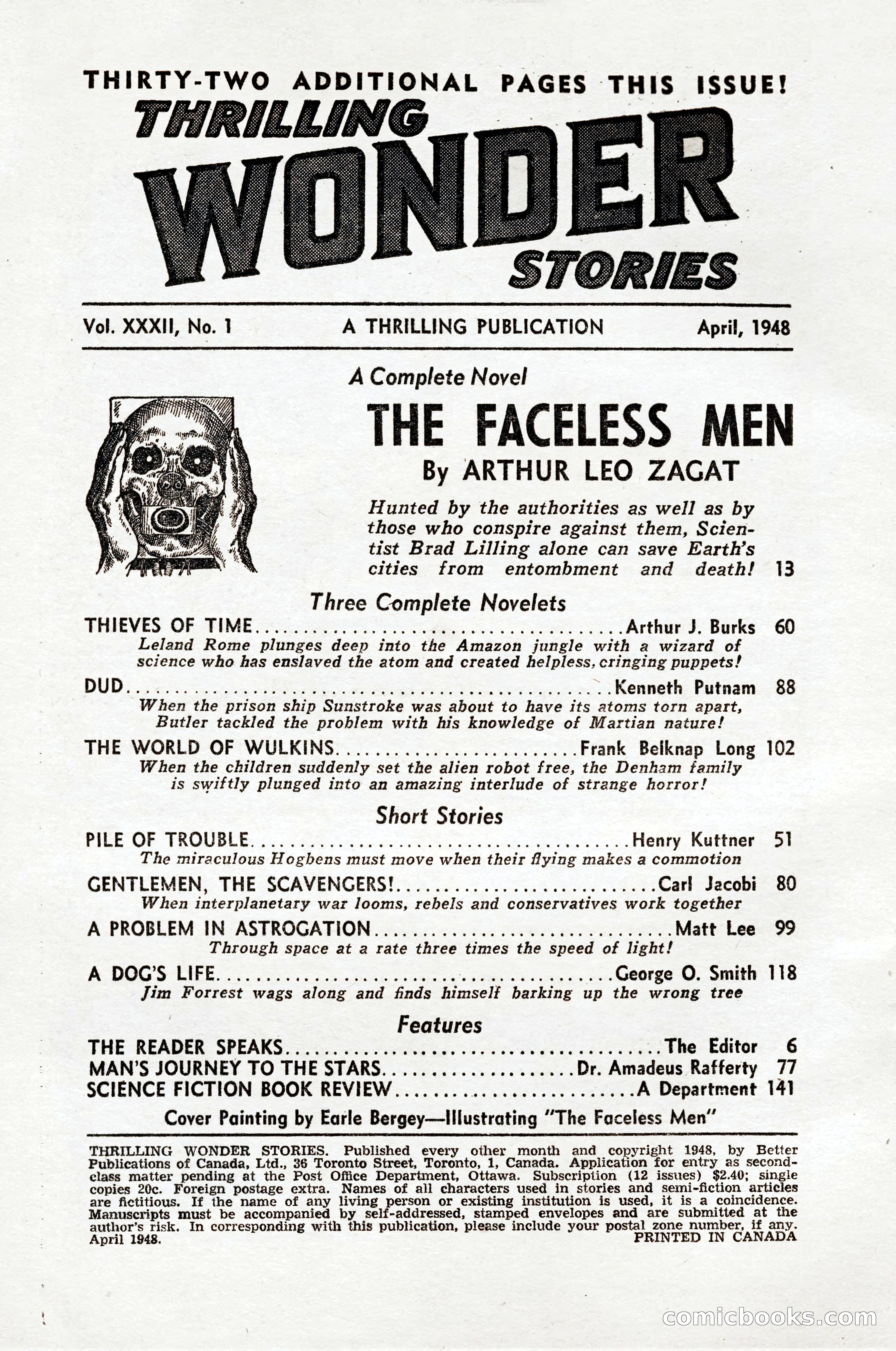 Thrilling Wonder Stories, April 1948 — page 5 of 149