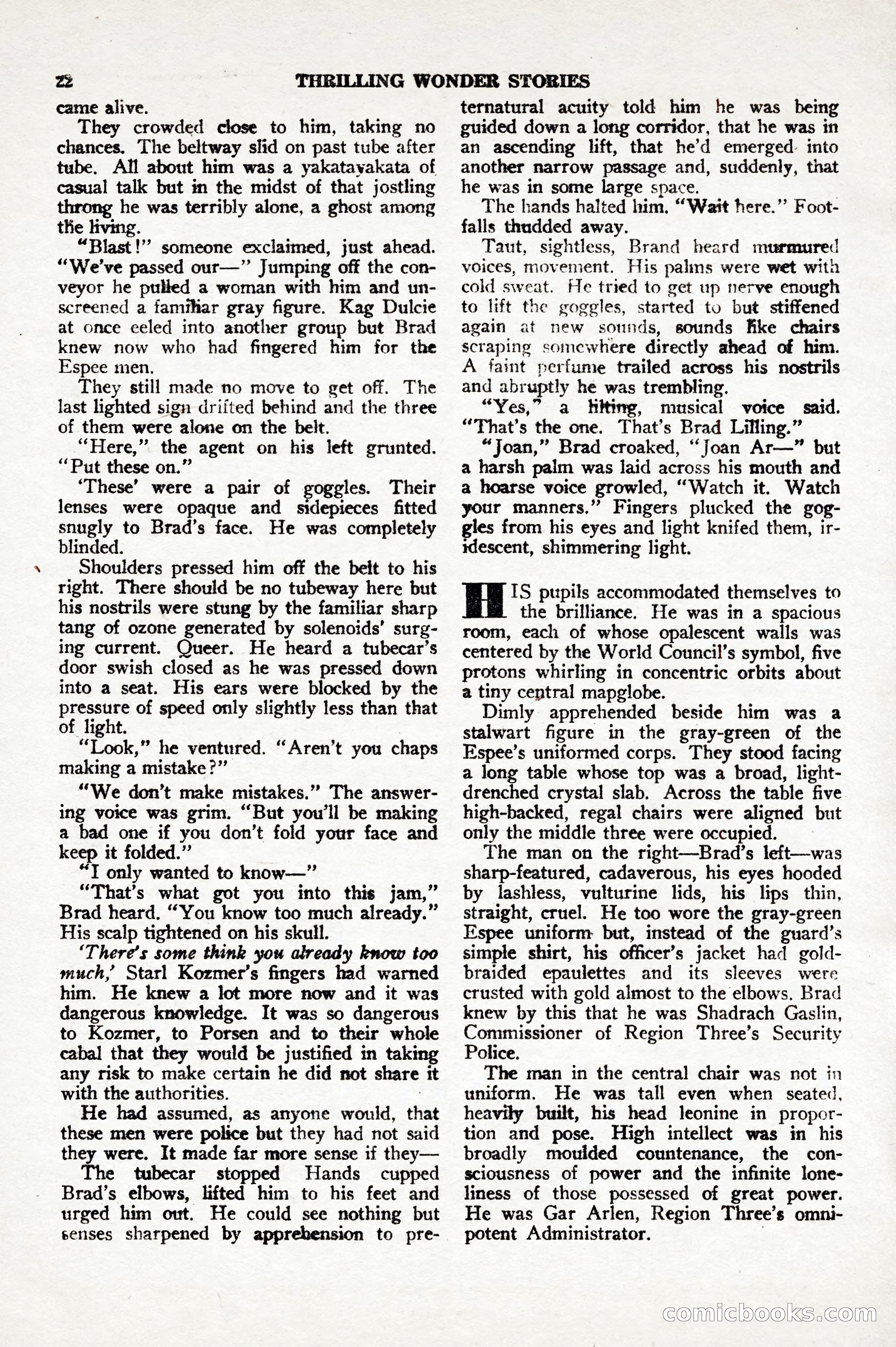 Thrilling Wonder Stories, April 1948 — page 23 of 149