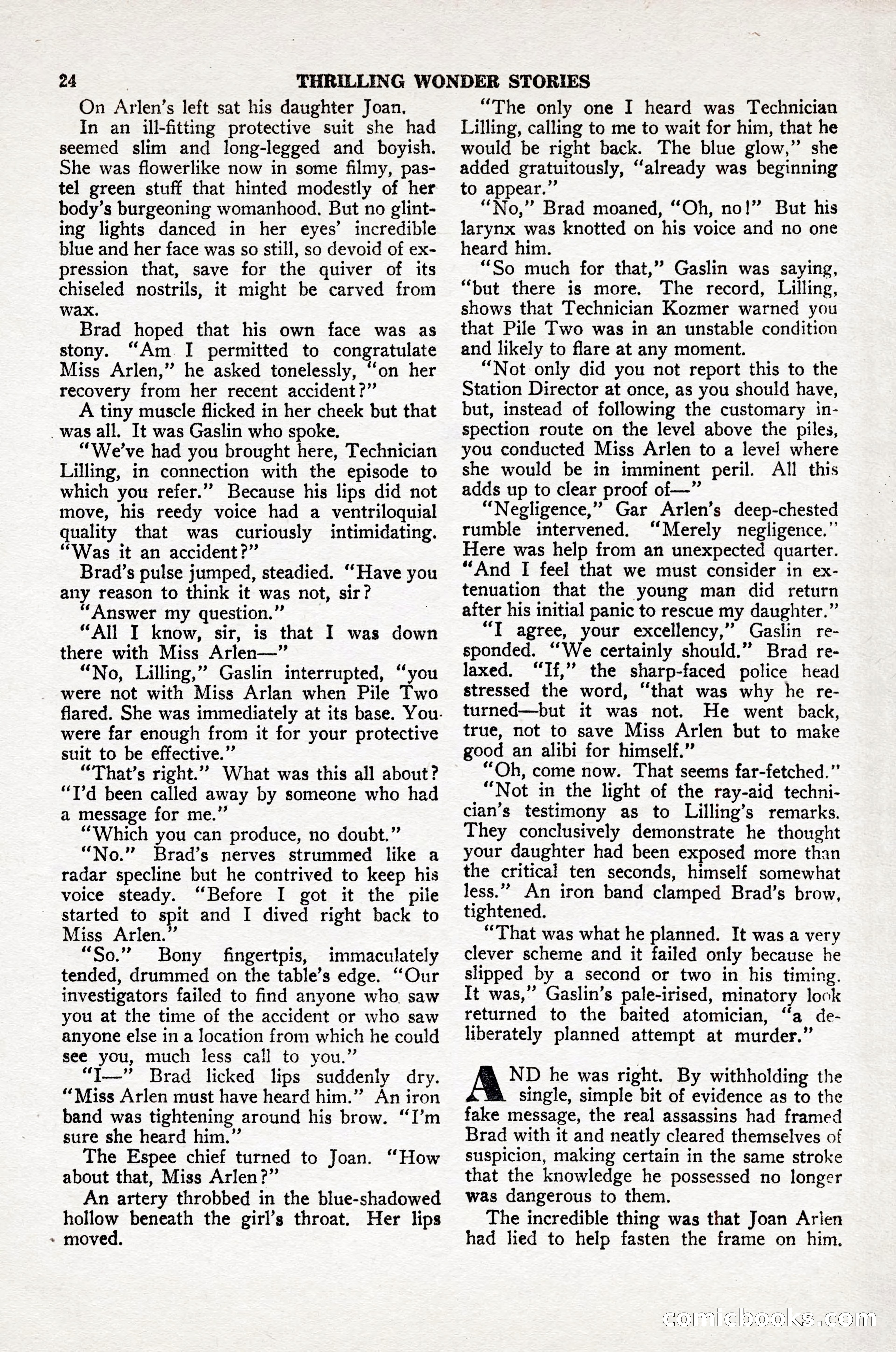 Thrilling Wonder Stories, April 1948 — page 25 of 149