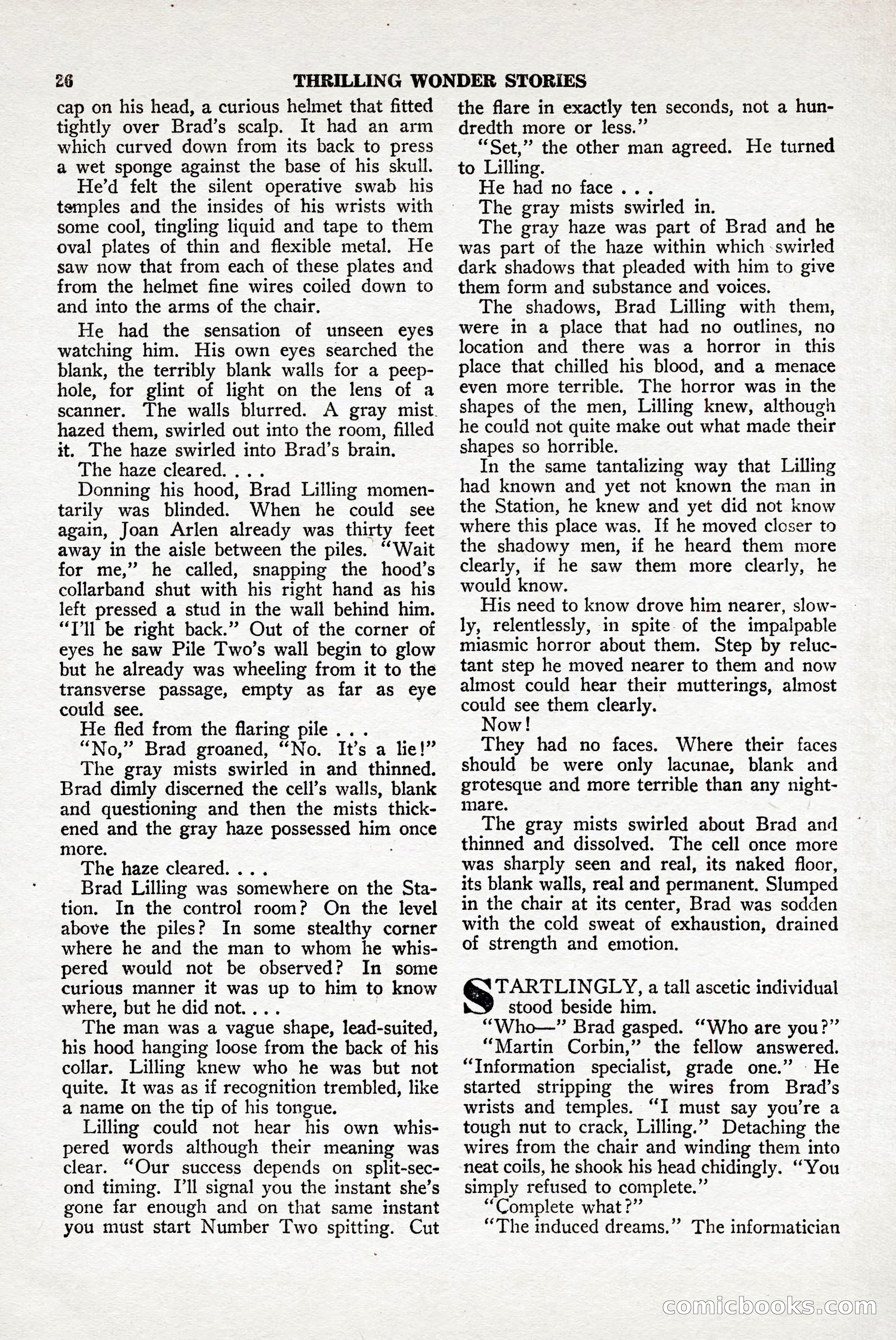 Thrilling Wonder Stories, April 1948 — page 27 of 149