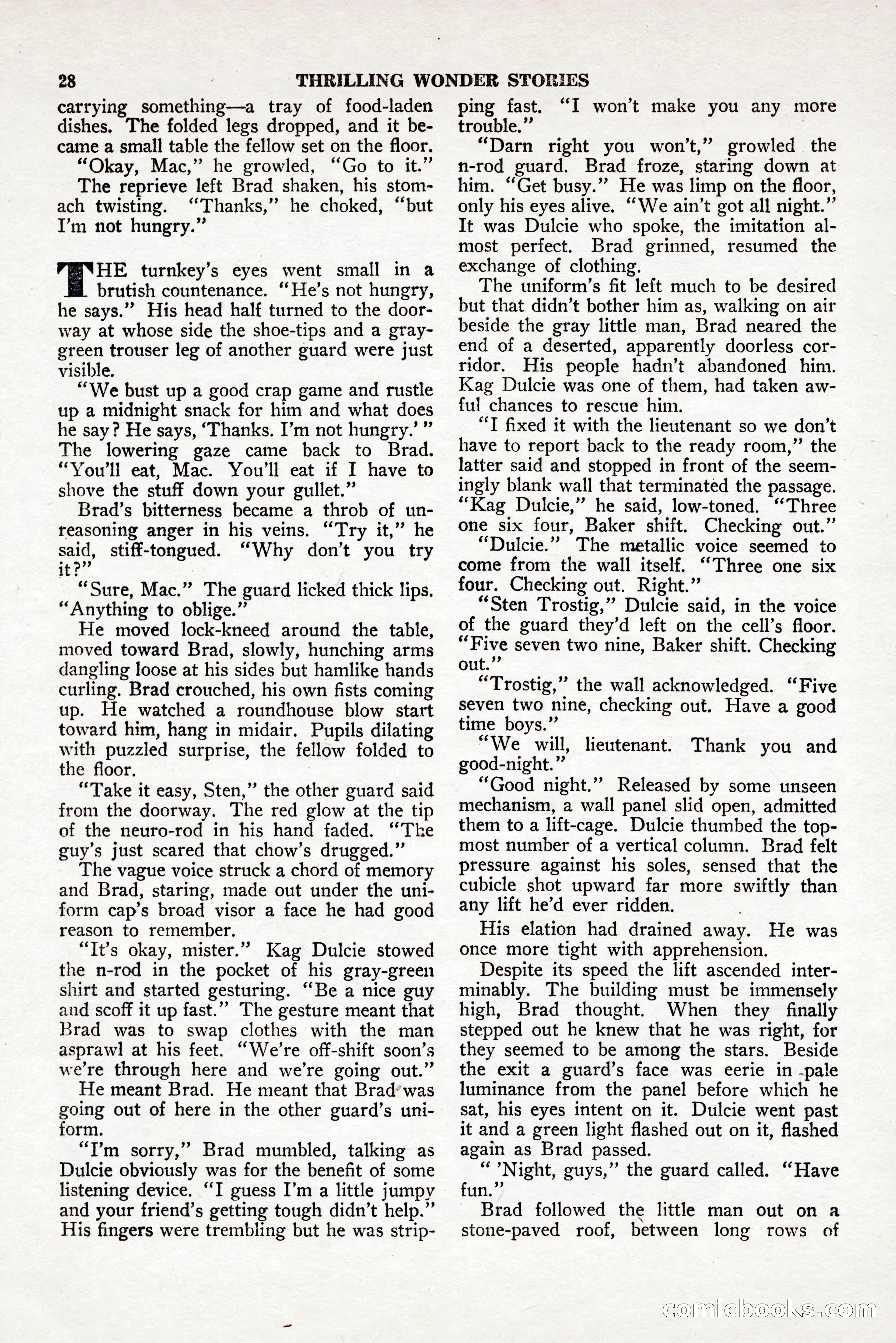 Thrilling Wonder Stories, April 1948 — page 29 of 149
