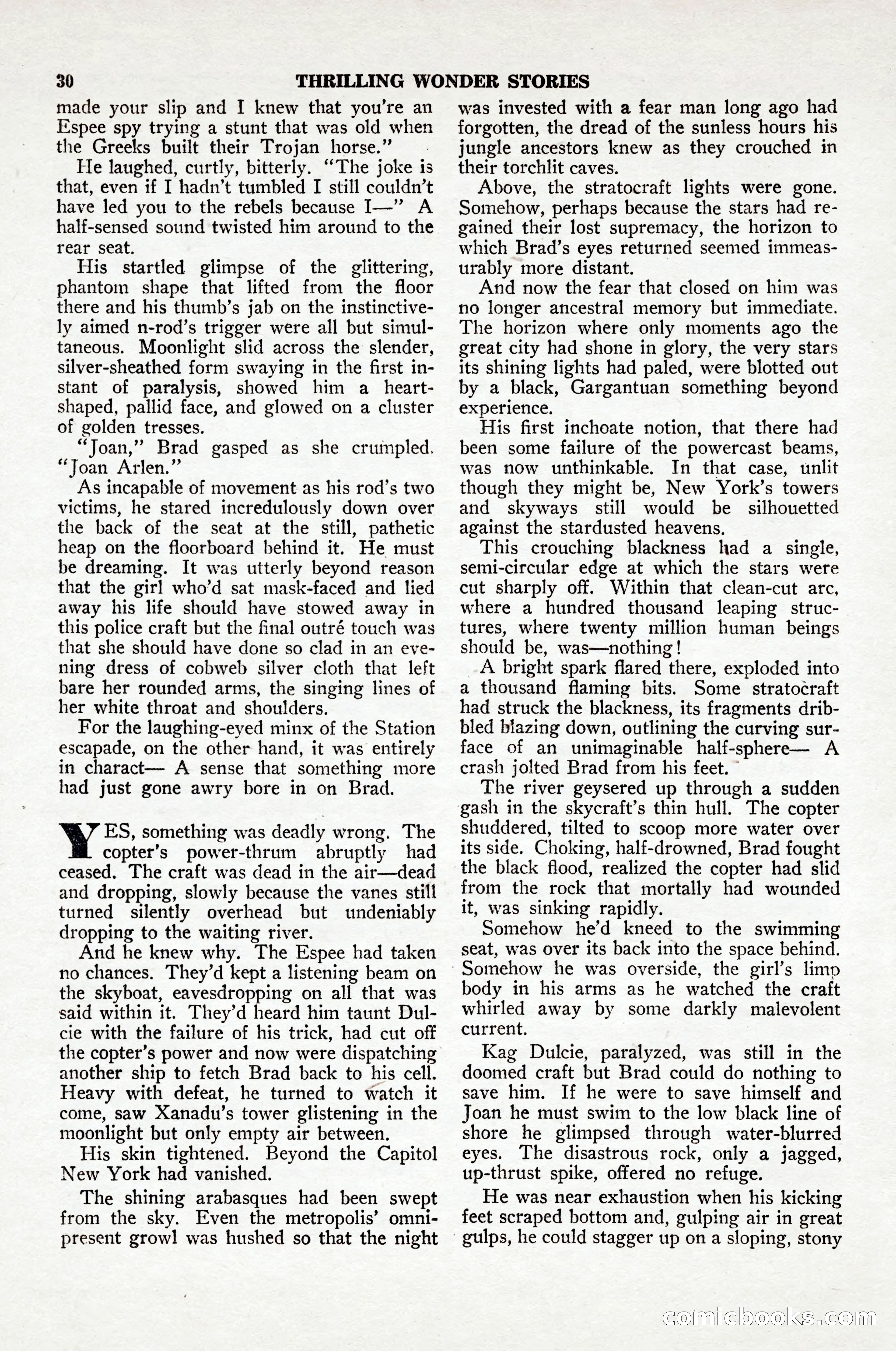 Thrilling Wonder Stories, April 1948 — page 31 of 149