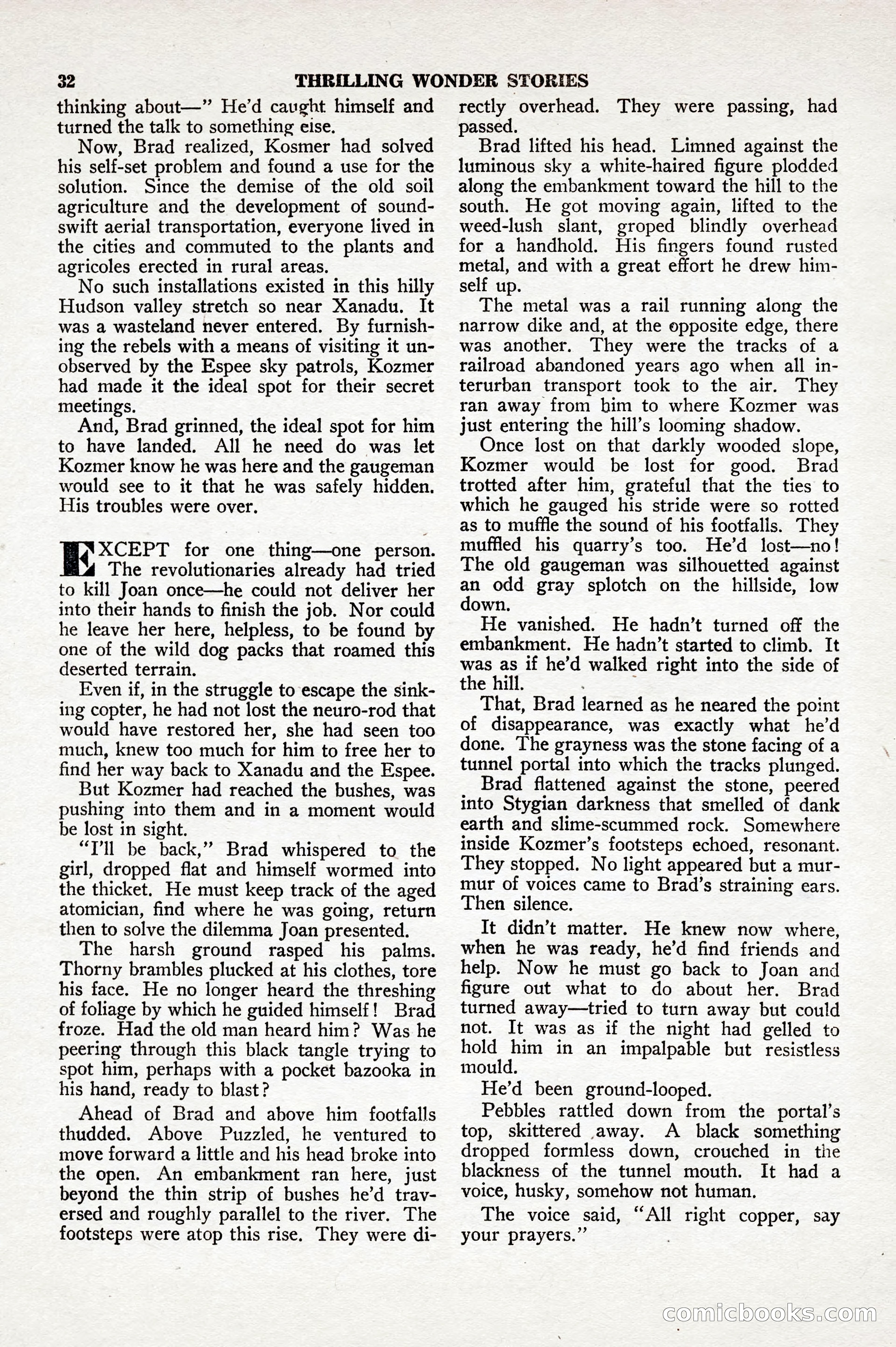 Thrilling Wonder Stories, April 1948 — page 33 of 149