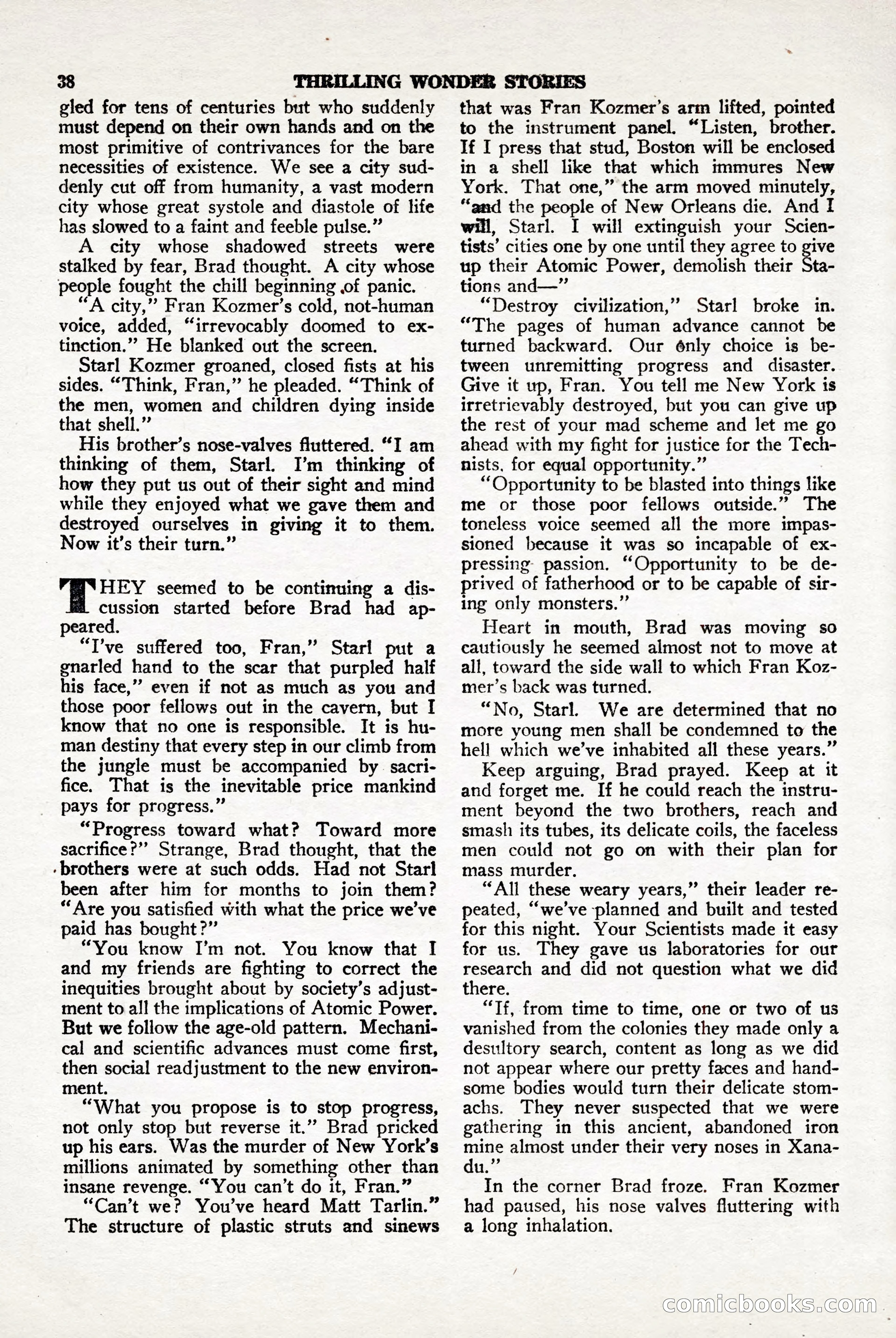 Thrilling Wonder Stories, April 1948 — page 39 of 149