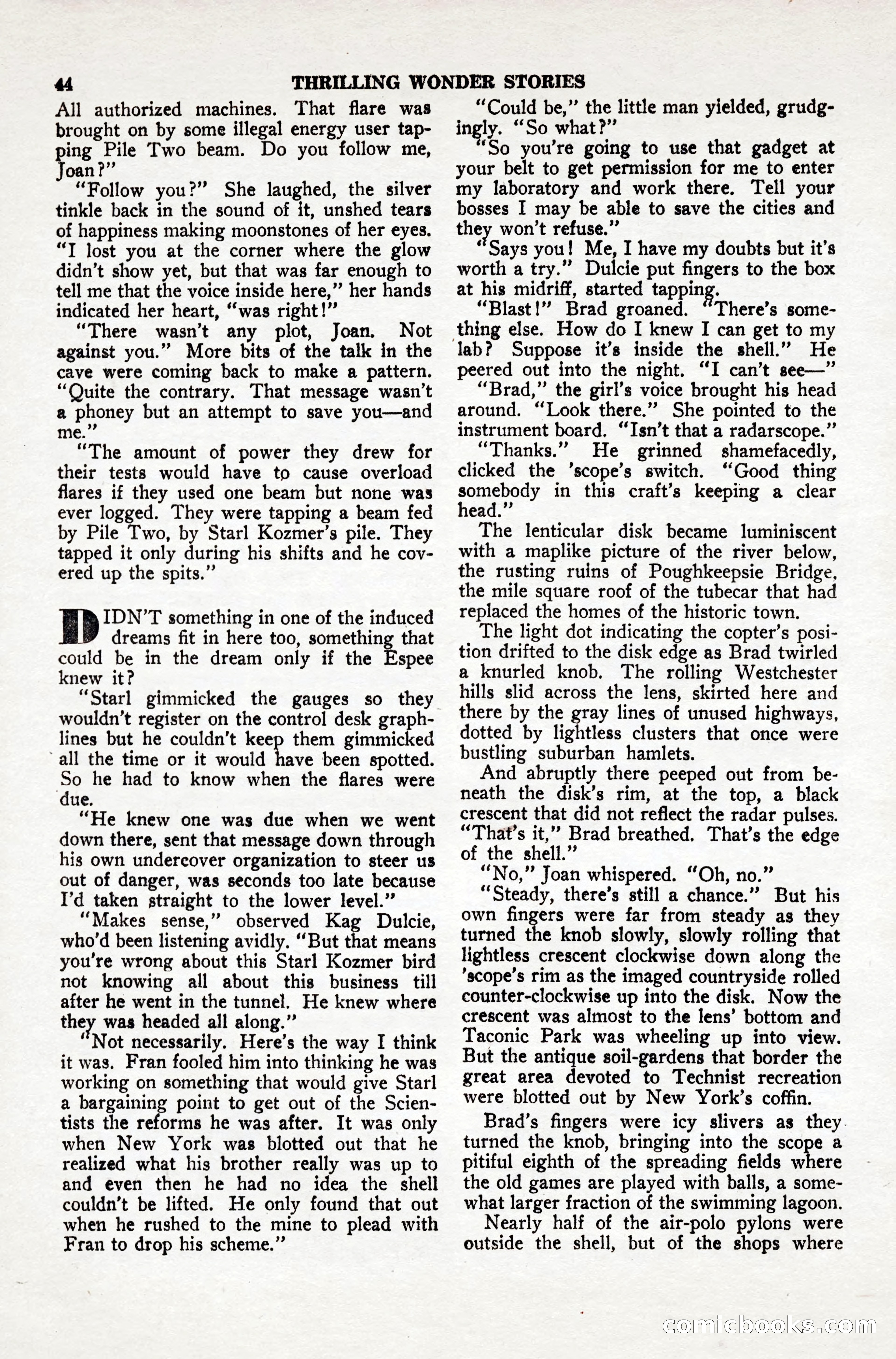 Thrilling Wonder Stories, April 1948 — page 45 of 149