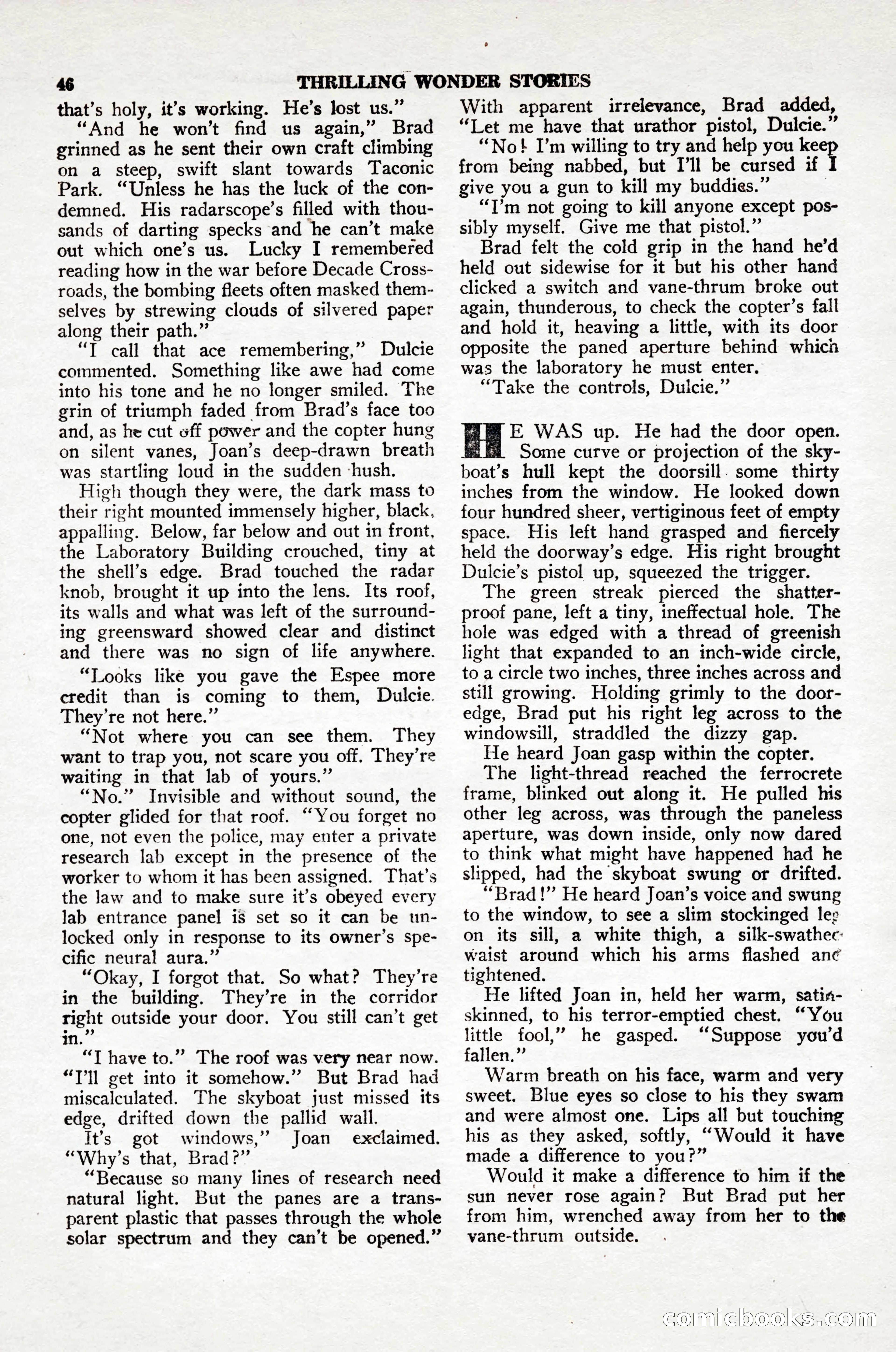 Thrilling Wonder Stories, April 1948 — page 47 of 149