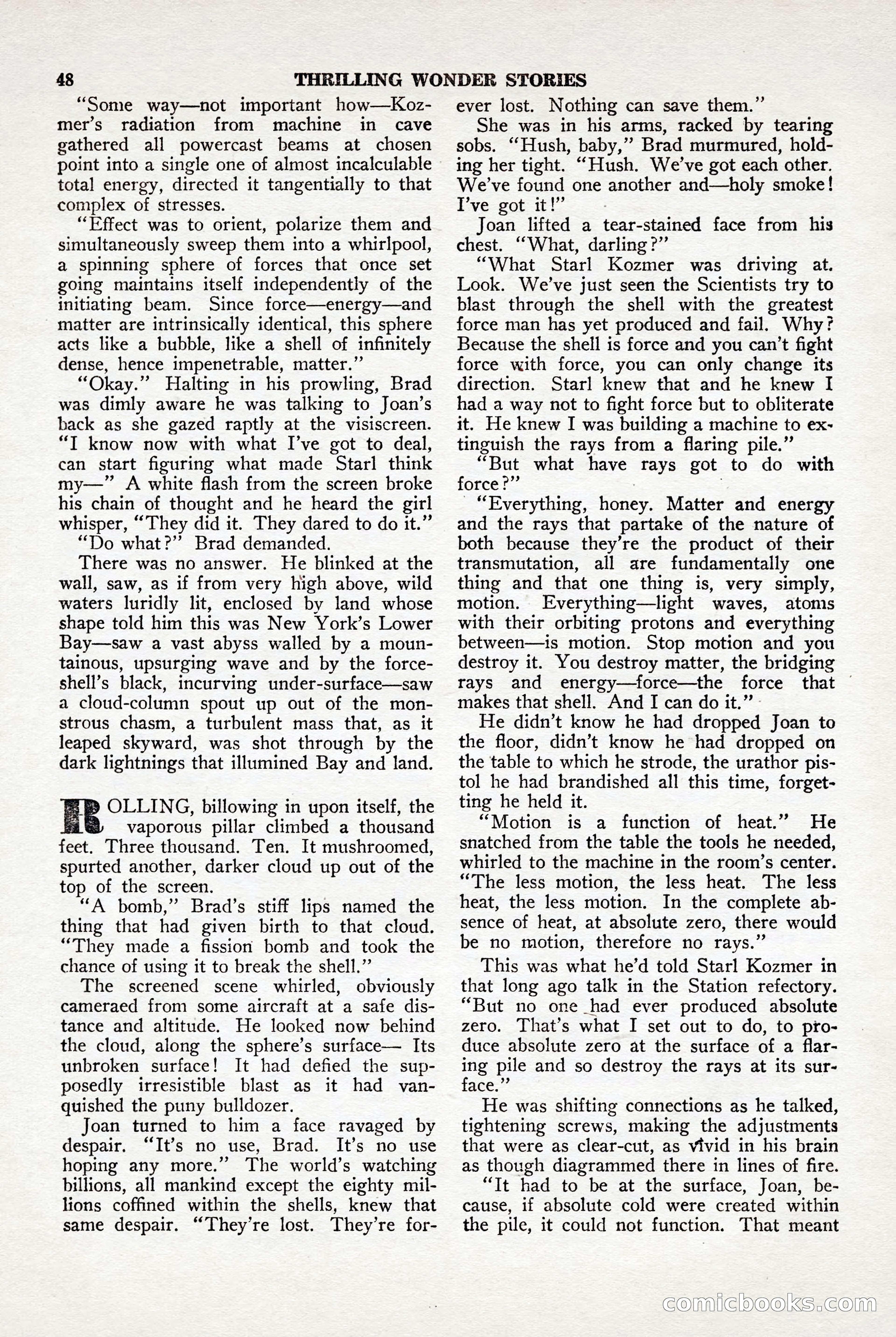Thrilling Wonder Stories, April 1948 — page 49 of 149