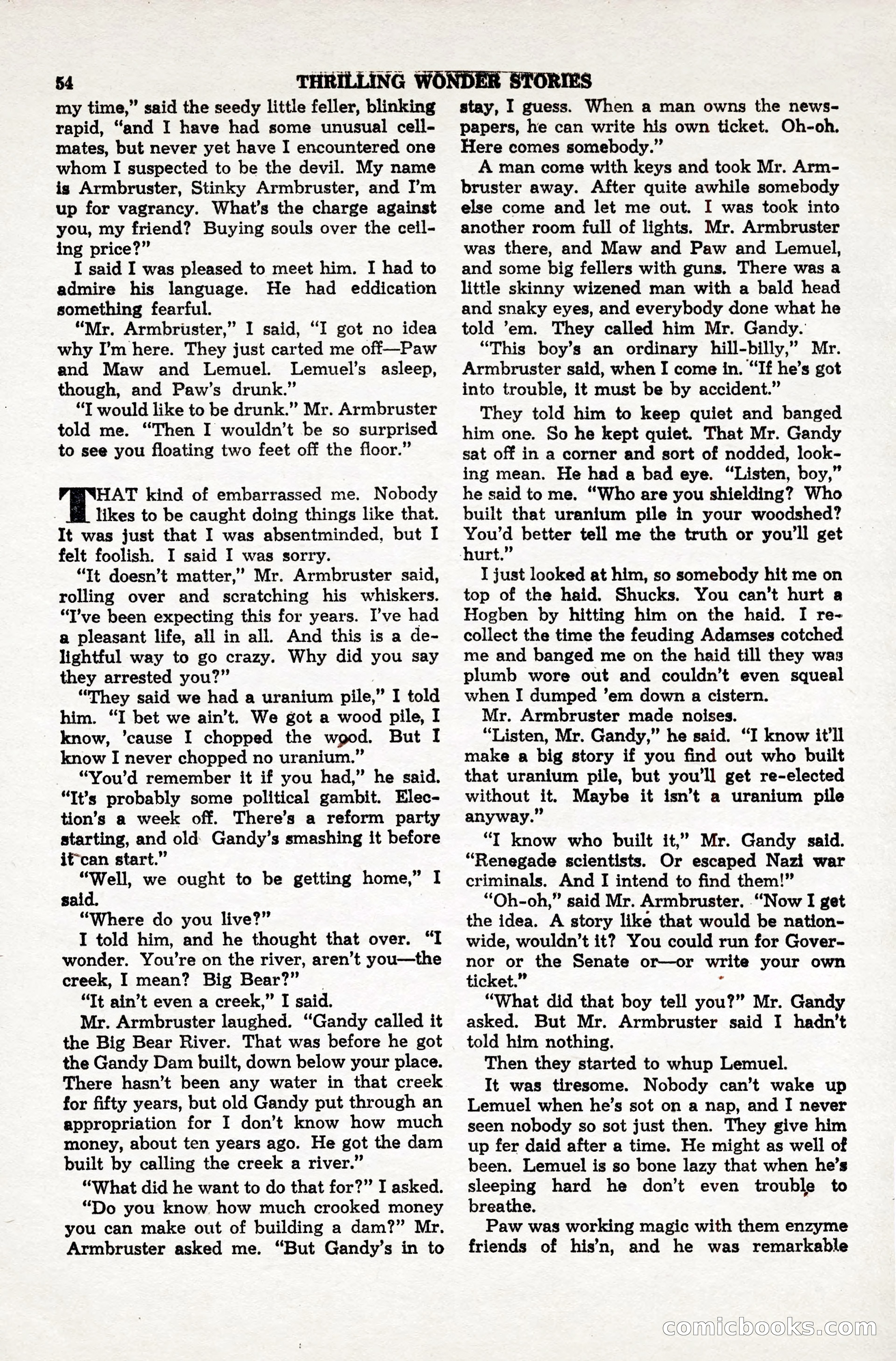 Thrilling Wonder Stories, April 1948 — page 55 of 149