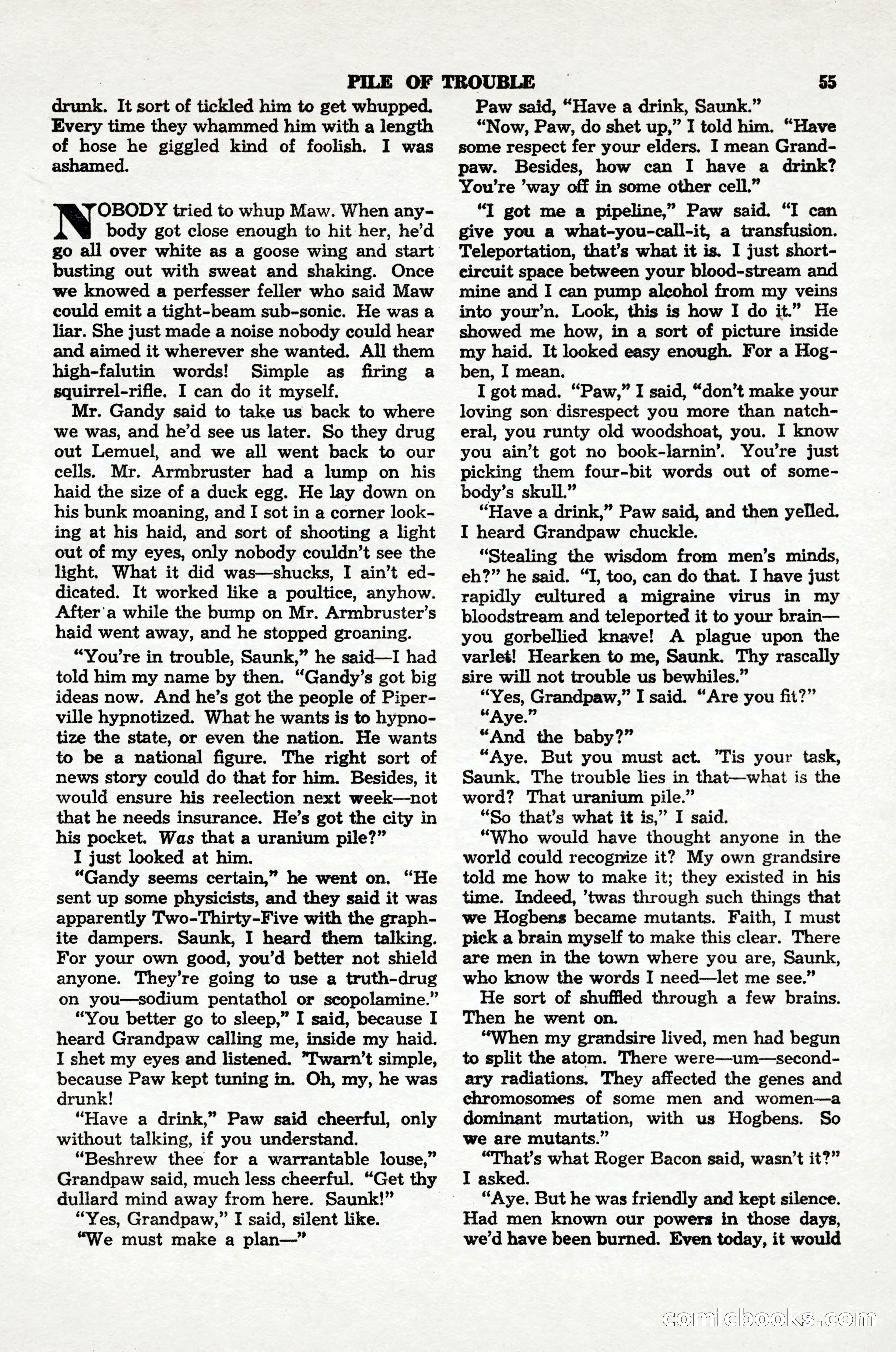 Thrilling Wonder Stories, April 1948 — page 56 of 149