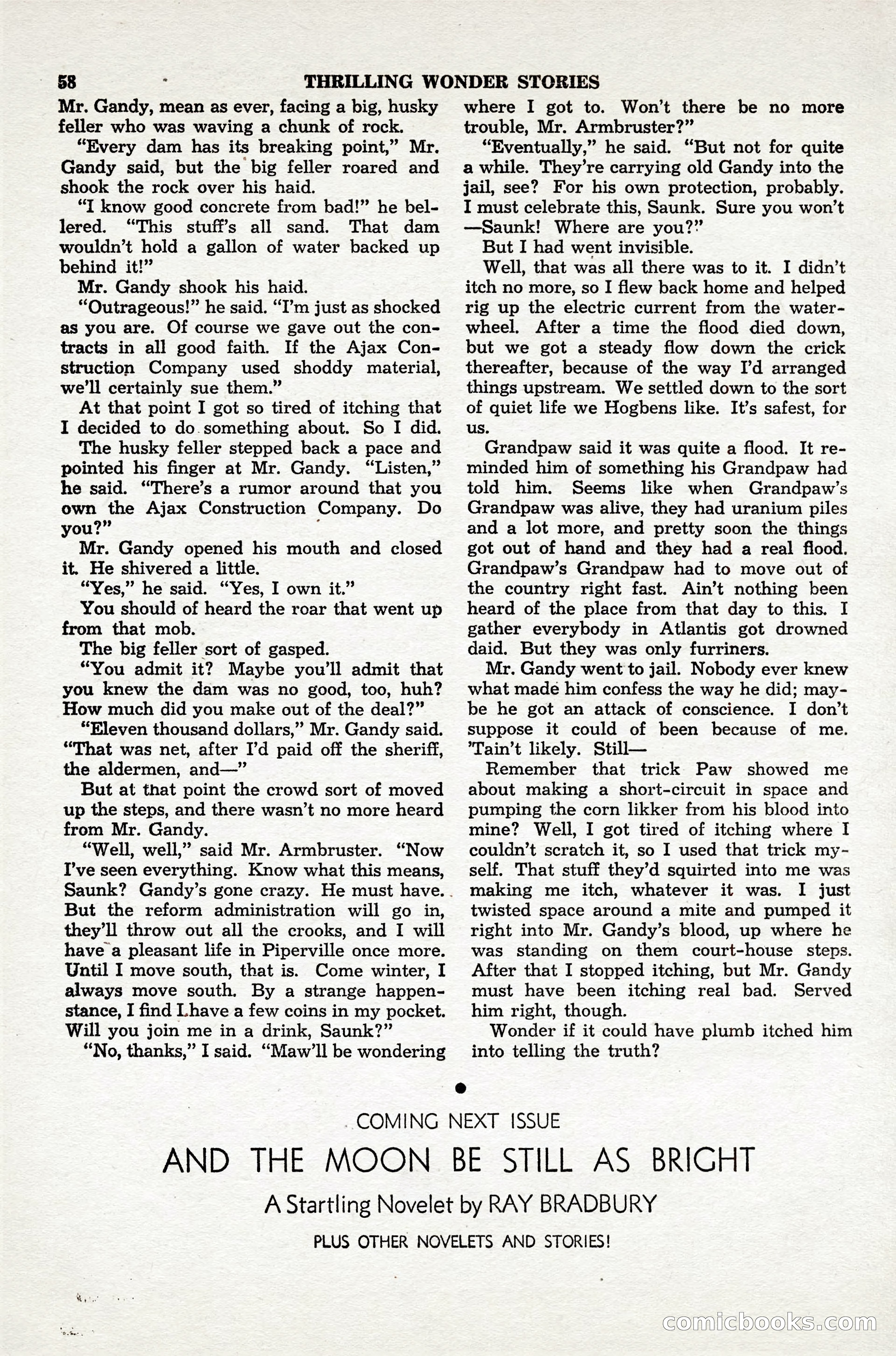 Thrilling Wonder Stories, April 1948 — page 59 of 149