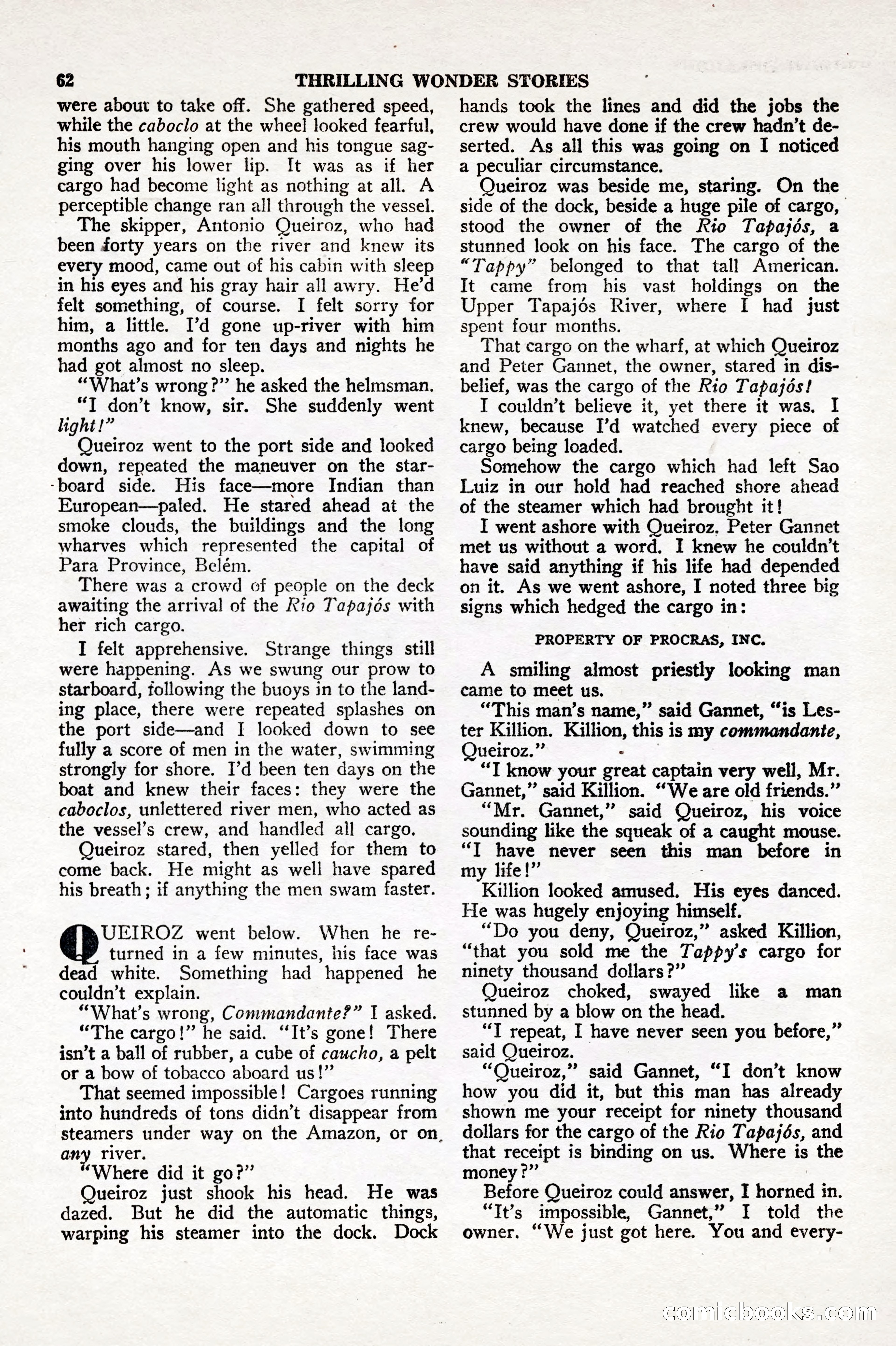 Thrilling Wonder Stories, April 1948 — page 63 of 149