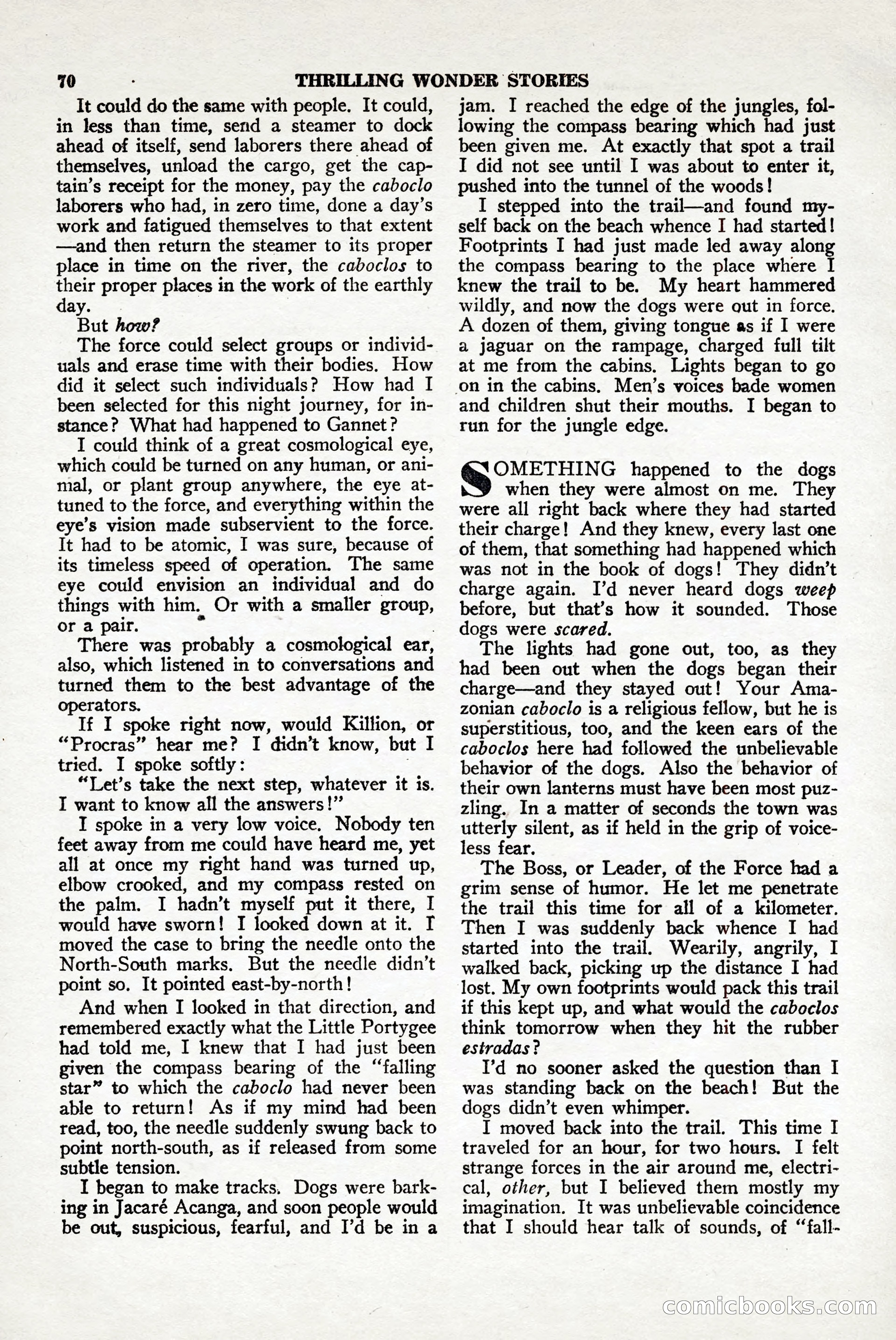 Thrilling Wonder Stories, April 1948 — page 71 of 149