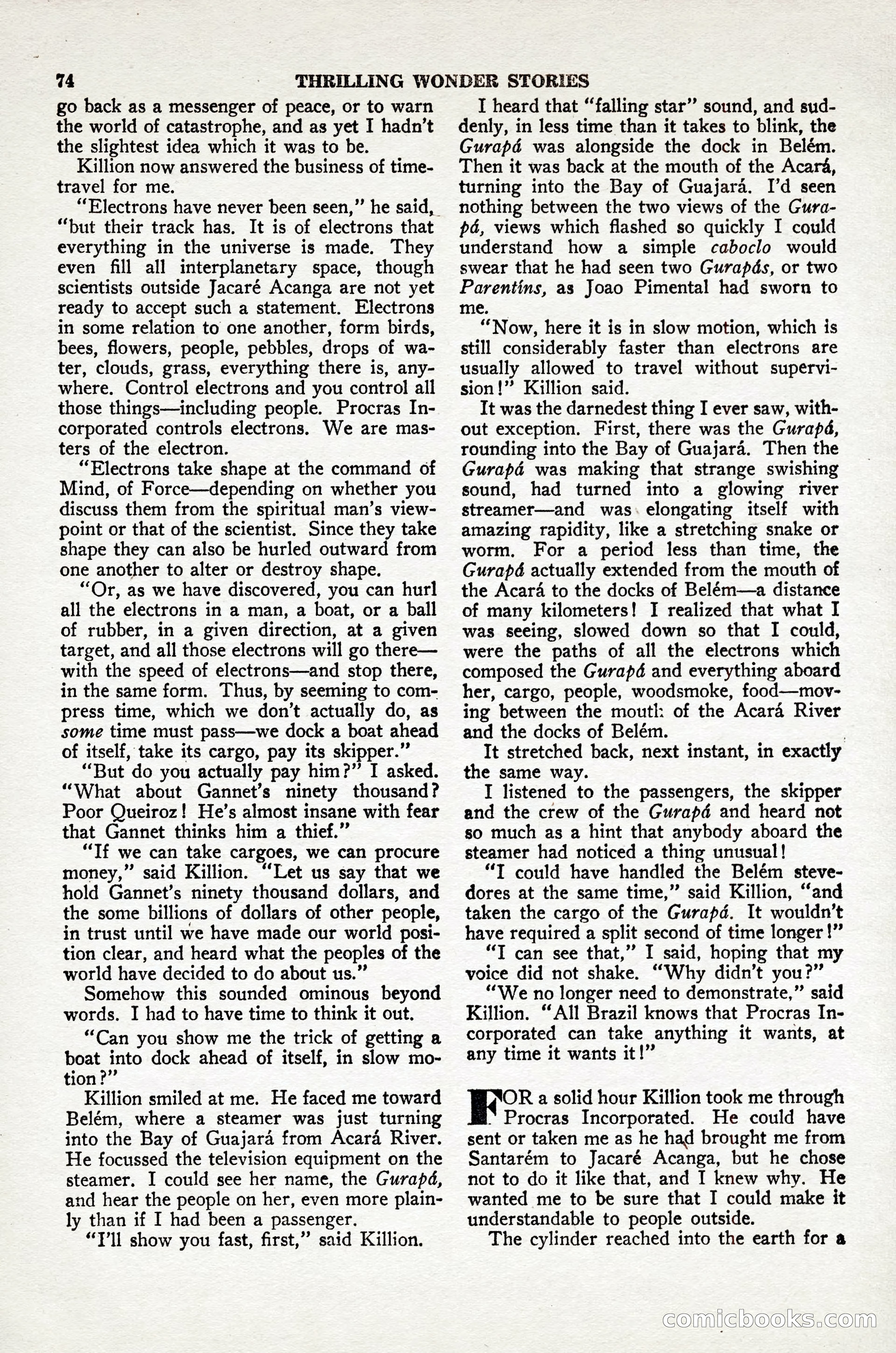 Thrilling Wonder Stories, April 1948 — page 75 of 149