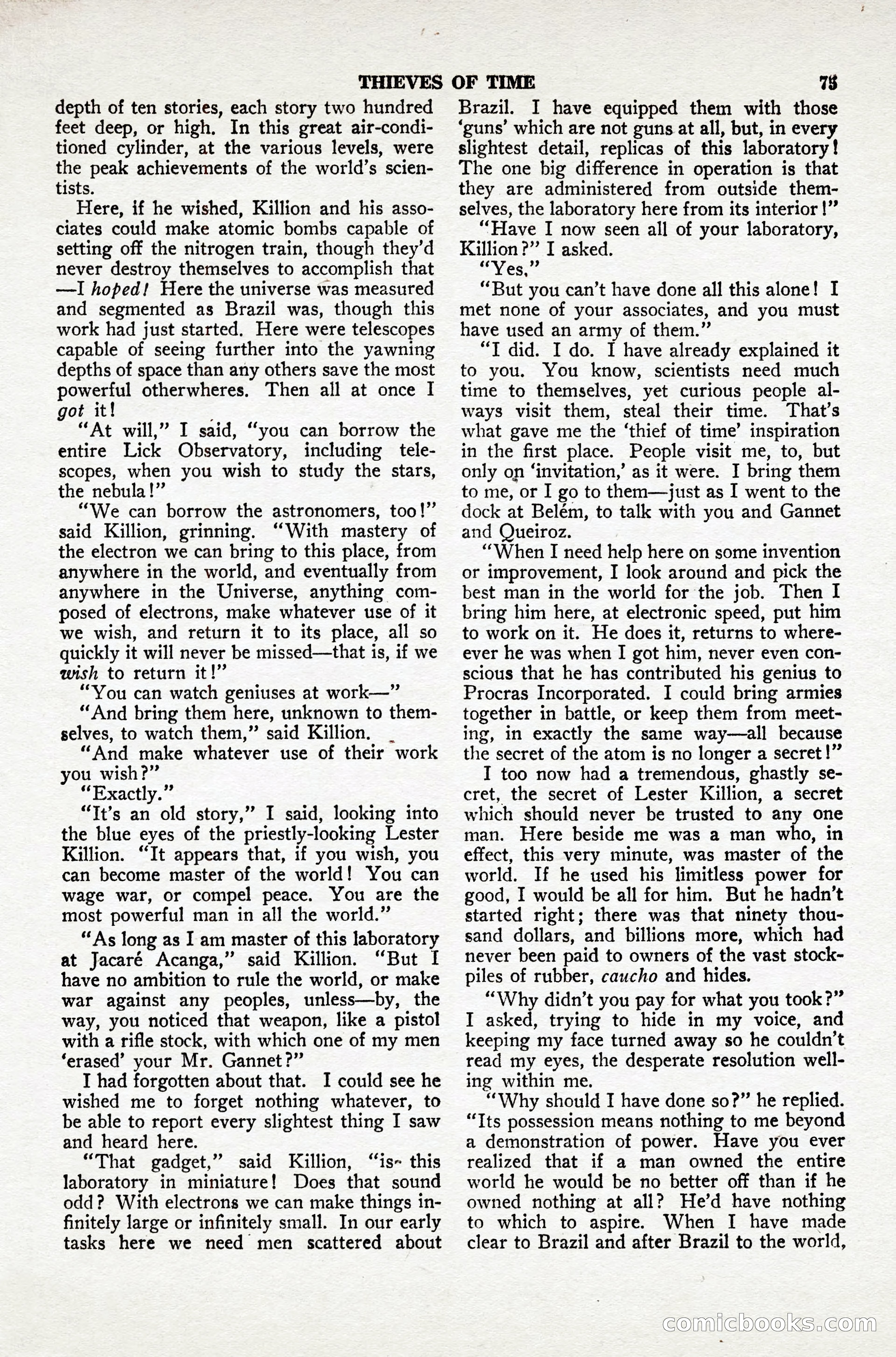 Thrilling Wonder Stories, April 1948 — page 76 of 149