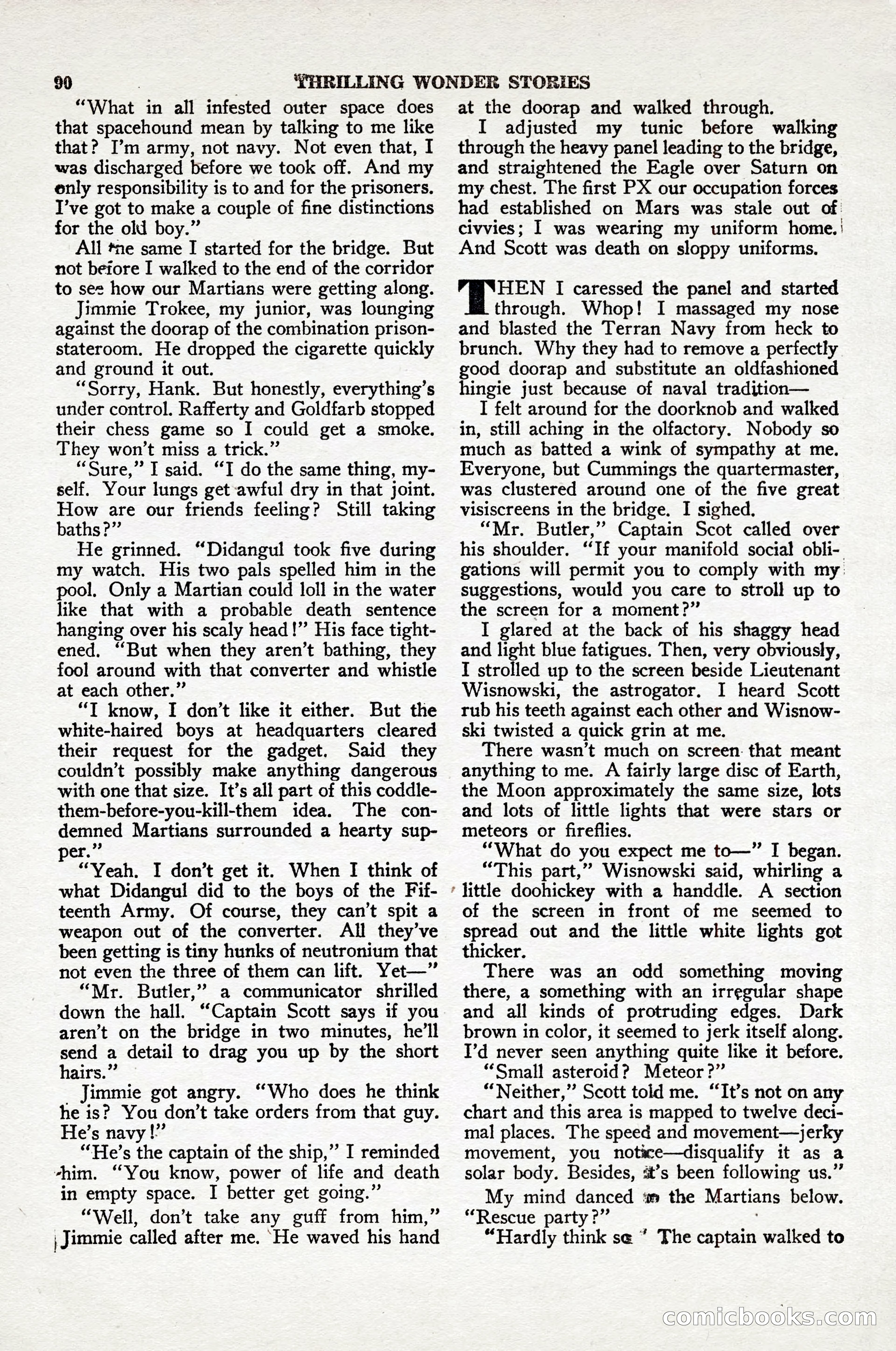 Thrilling Wonder Stories, April 1948 — page 91 of 149
