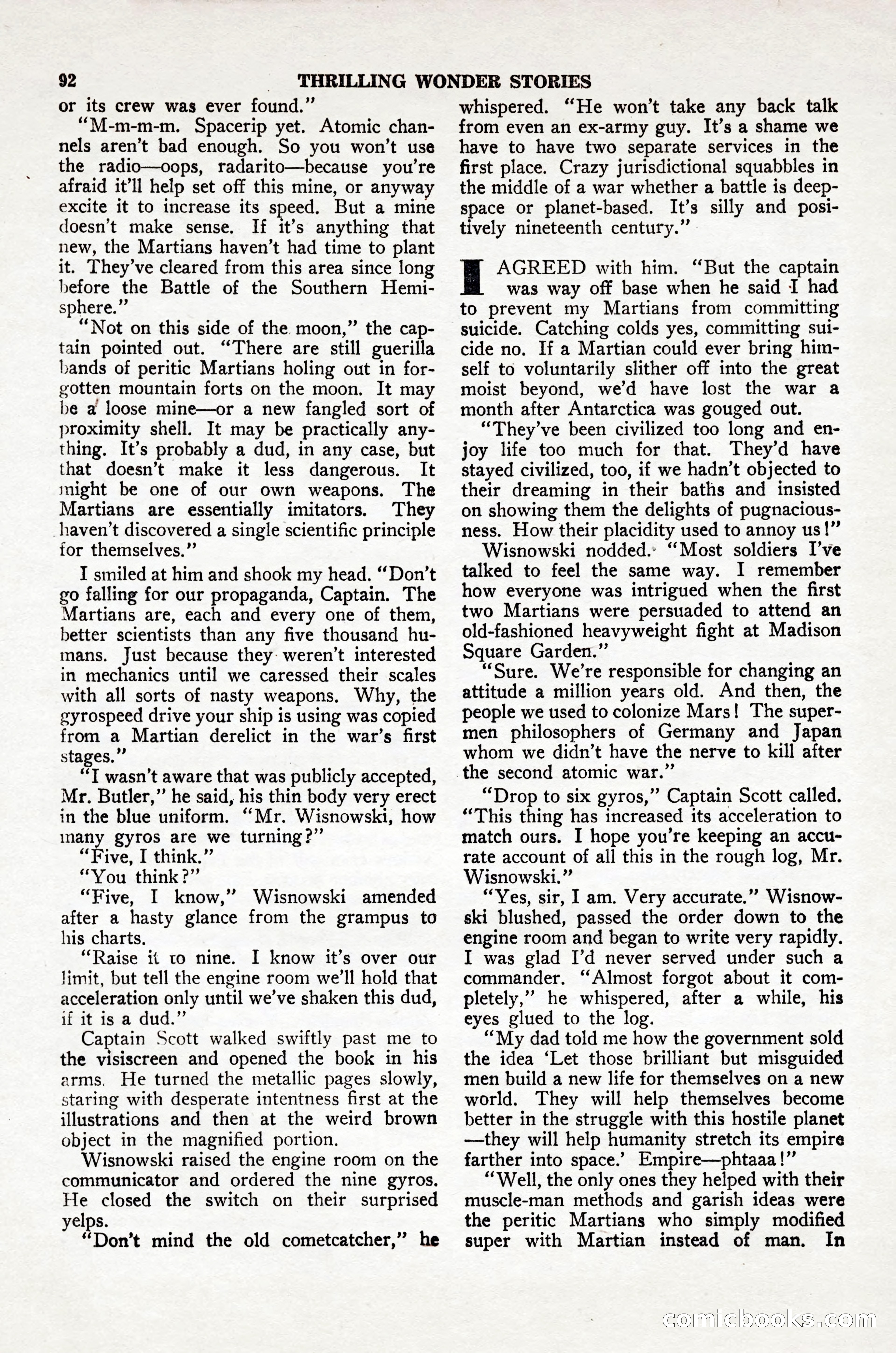 Thrilling Wonder Stories, April 1948 — page 93 of 149