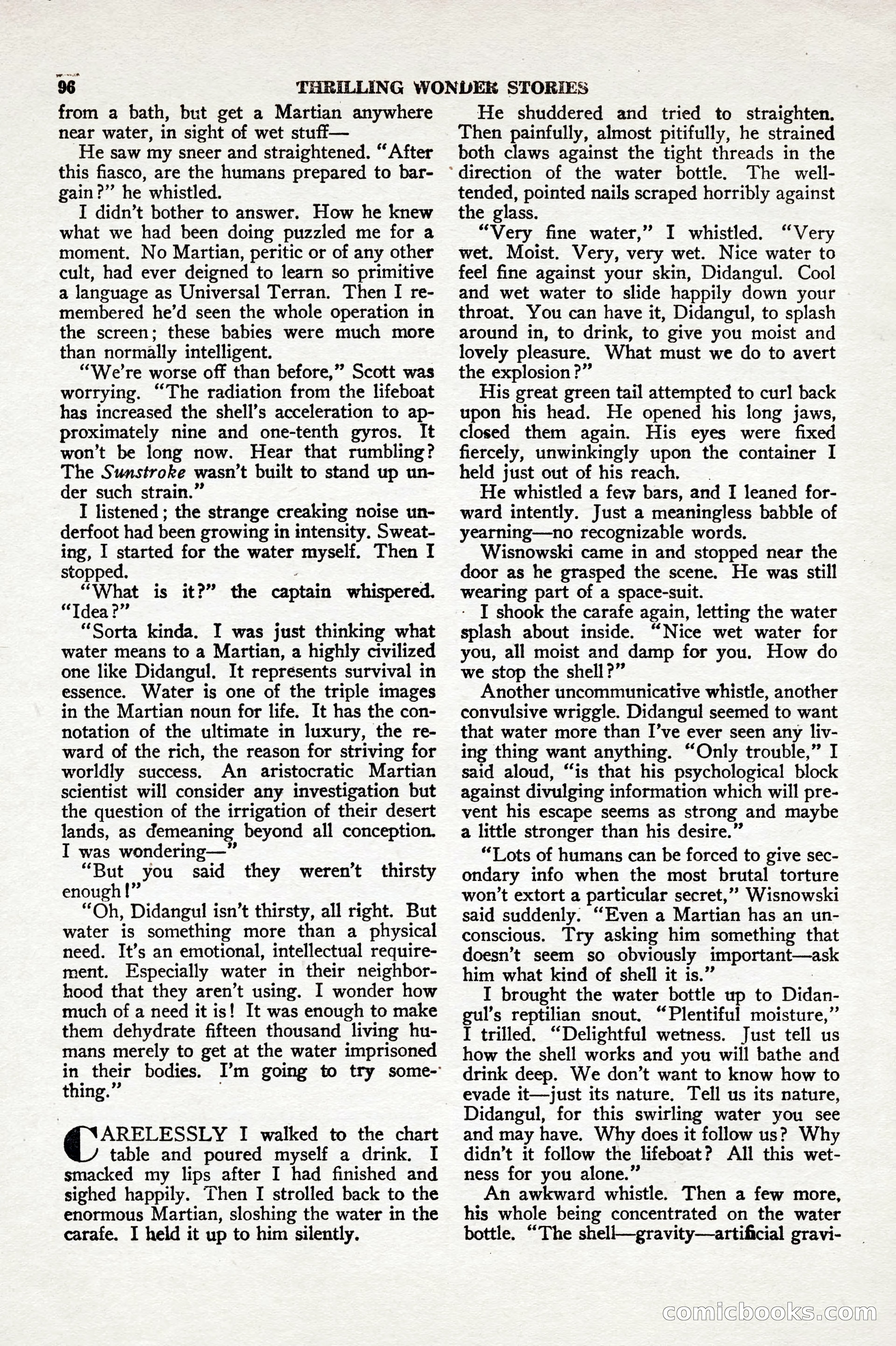 Thrilling Wonder Stories, April 1948 — page 97 of 149