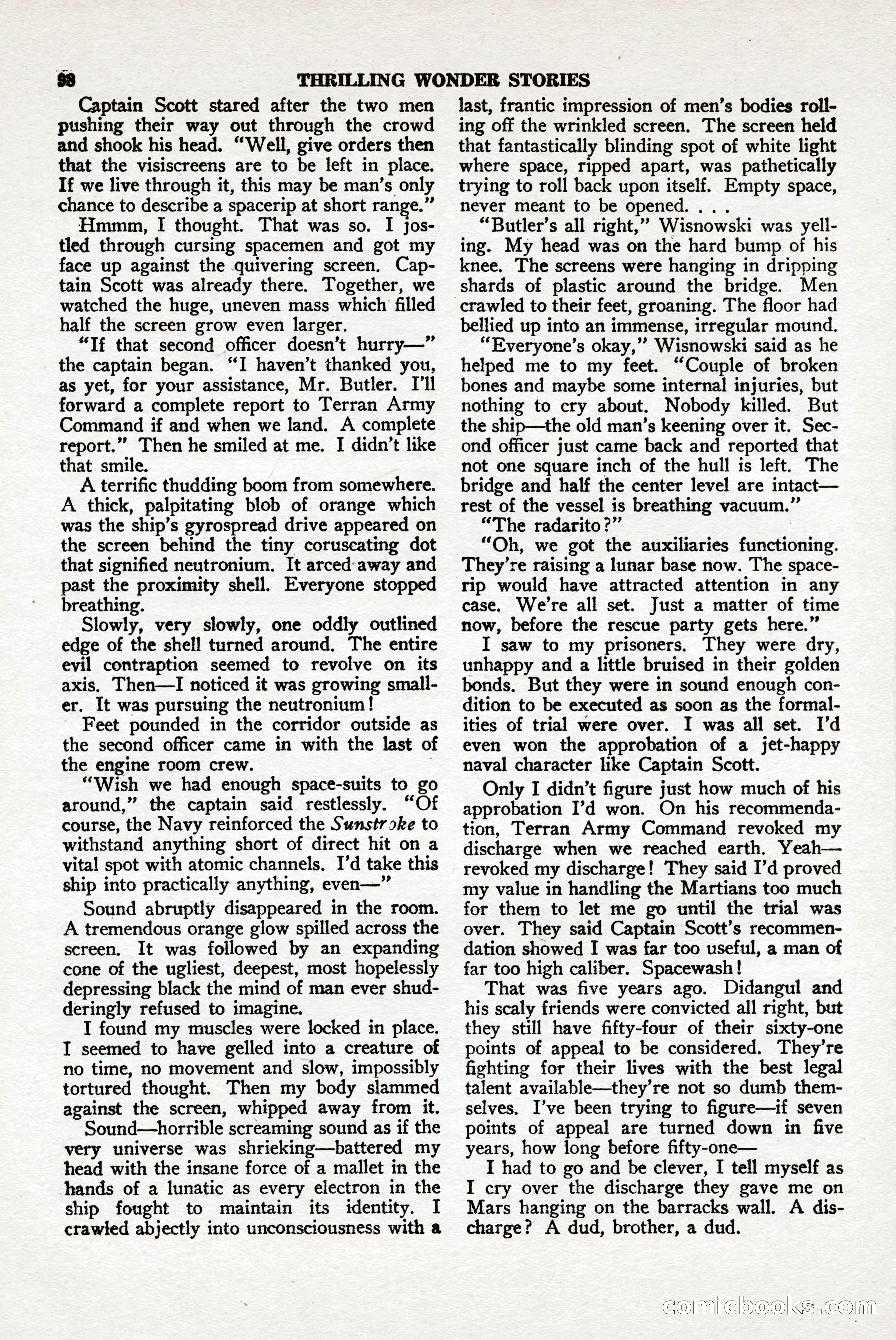 Thrilling Wonder Stories, April 1948 — page 99 of 149
