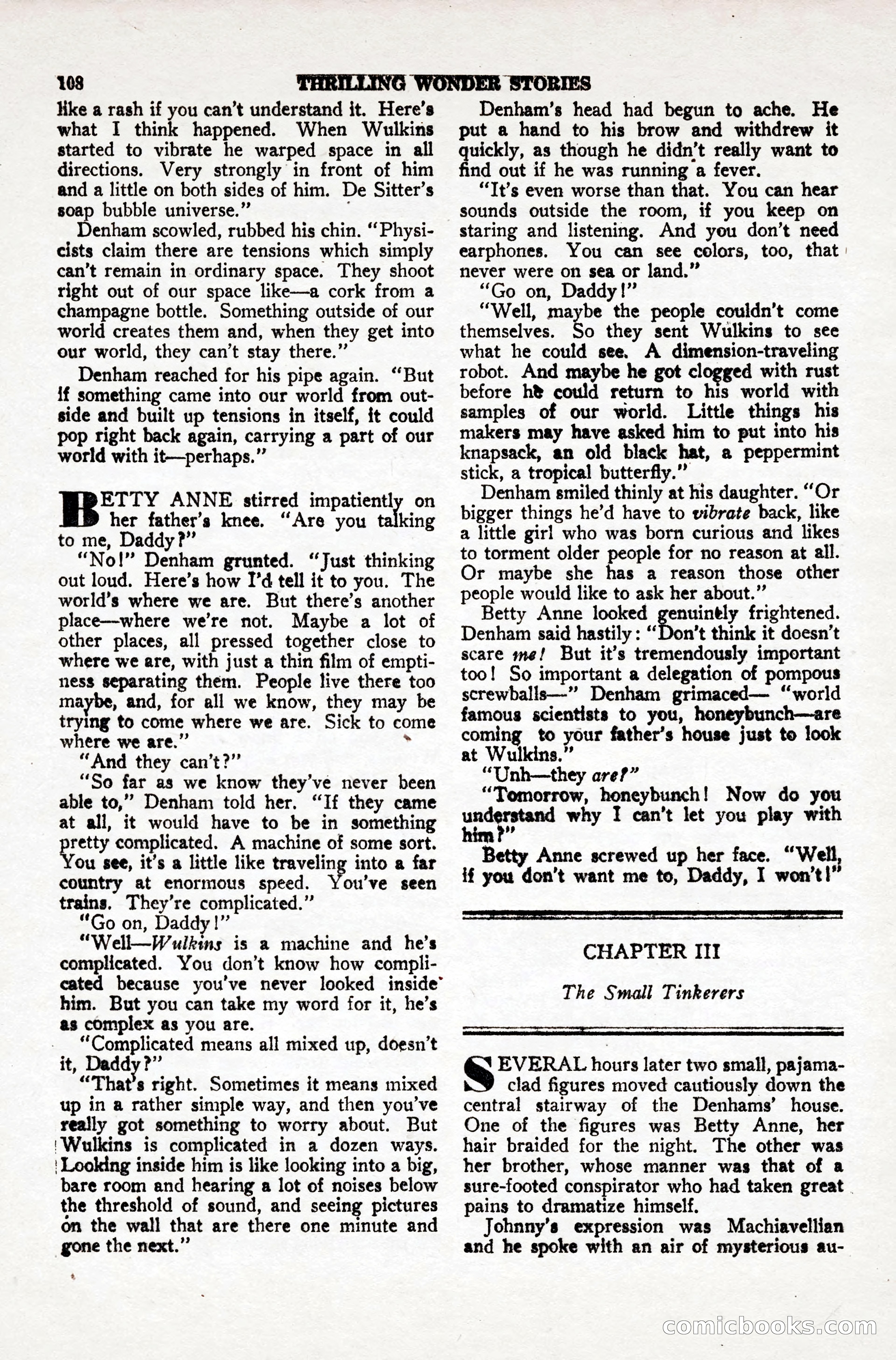 Thrilling Wonder Stories, April 1948 — page 109 of 149