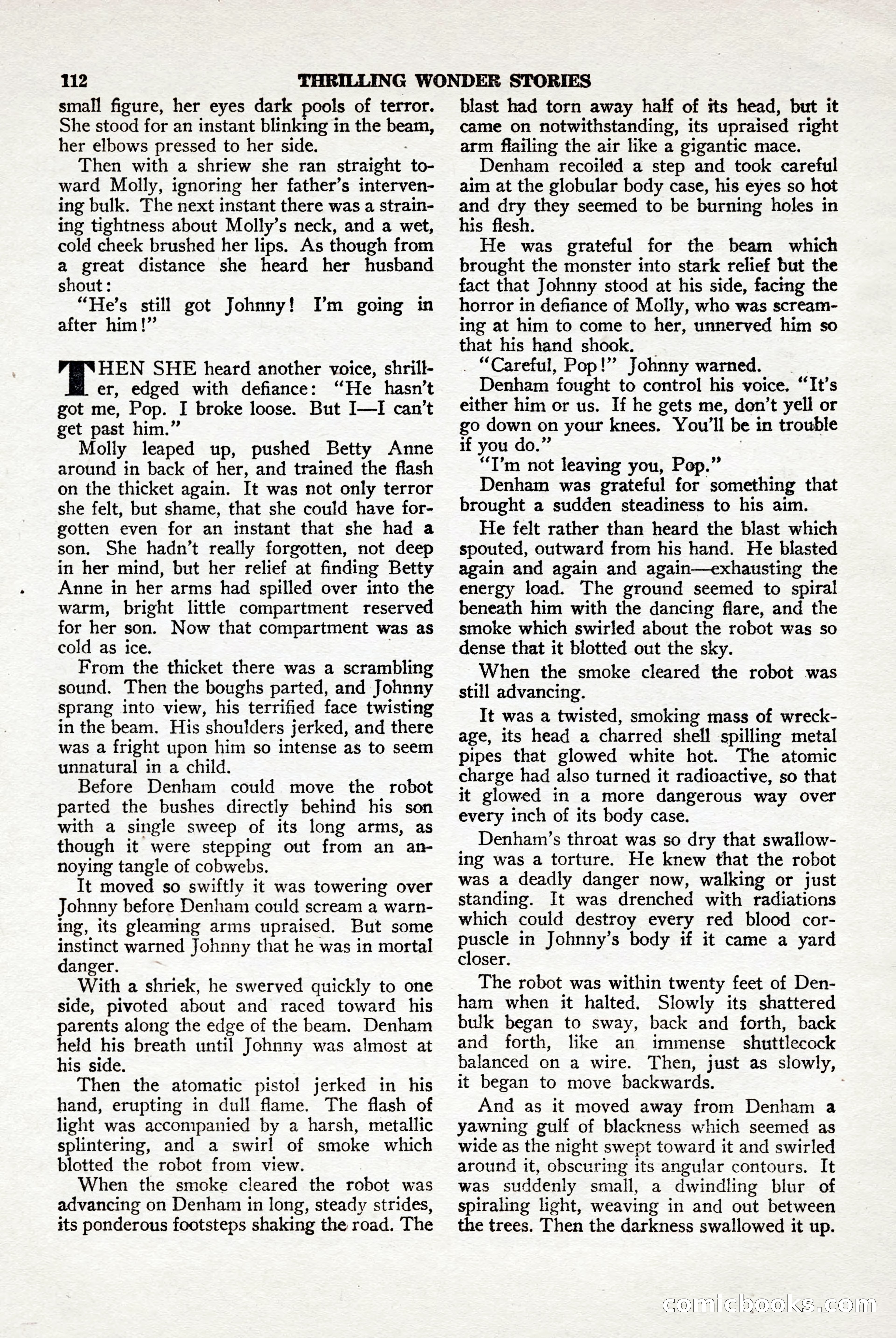Thrilling Wonder Stories, April 1948 — page 113 of 149
