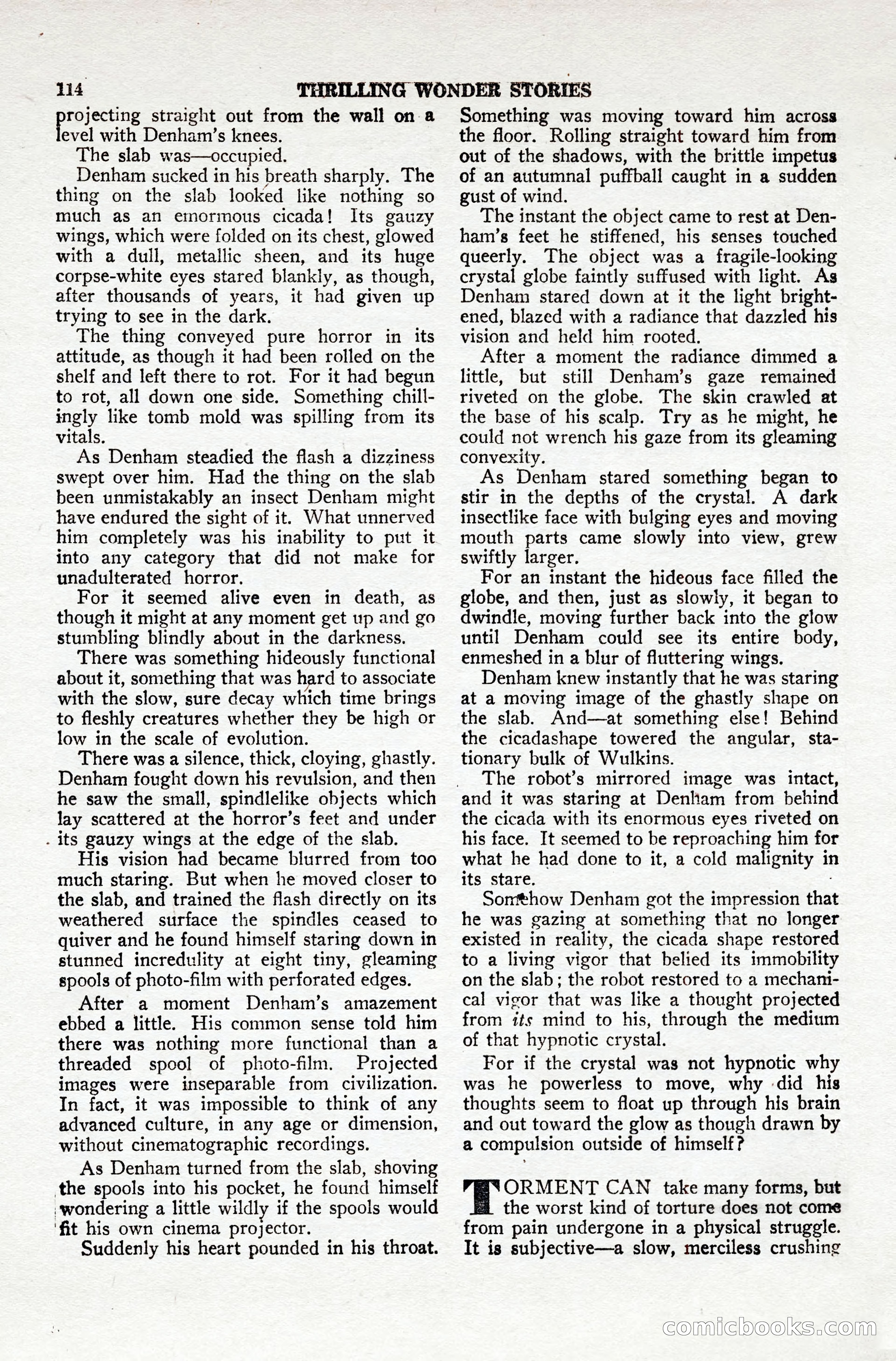 Thrilling Wonder Stories, April 1948 — page 115 of 149