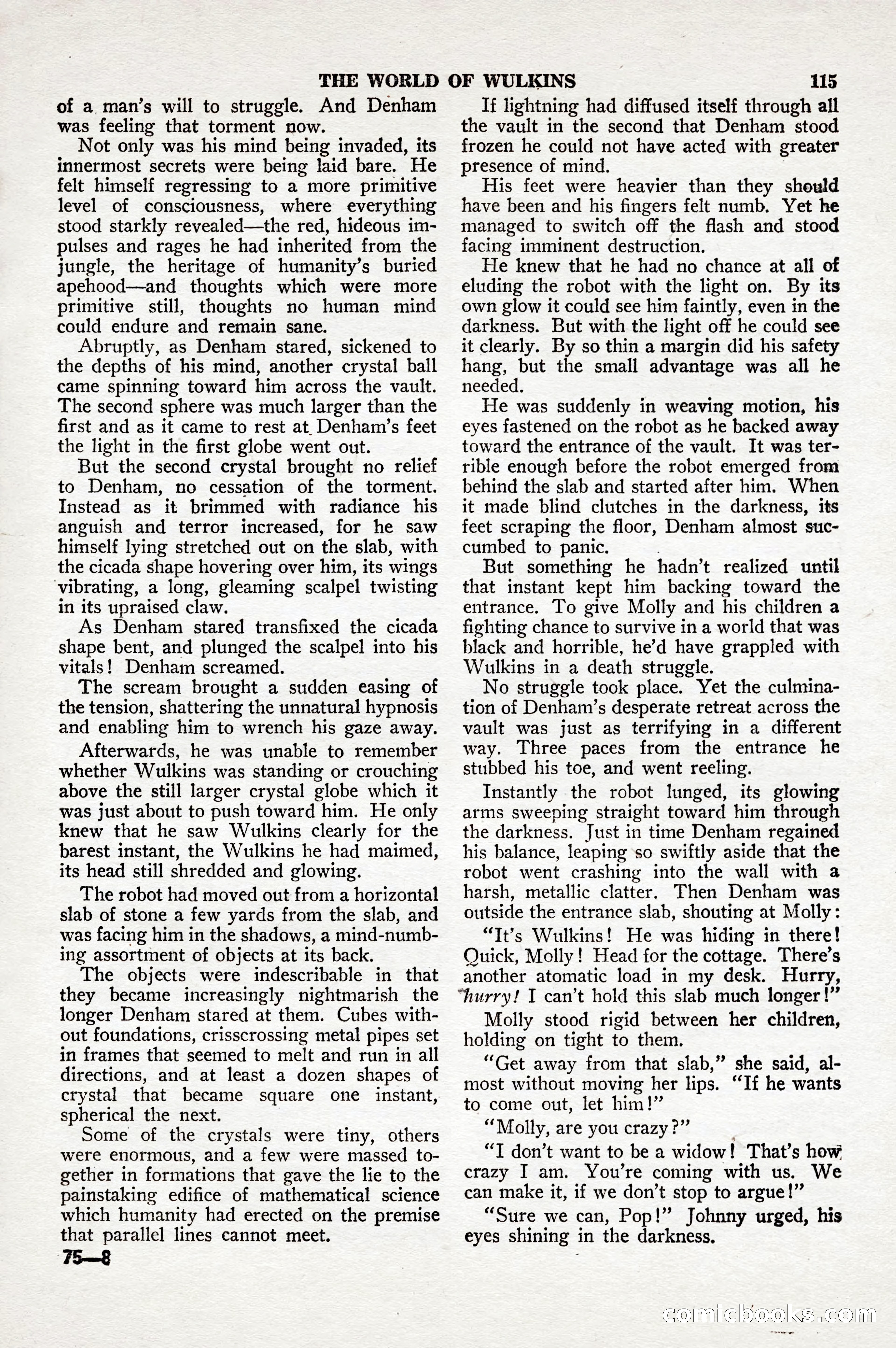 Thrilling Wonder Stories, April 1948 — page 116 of 149