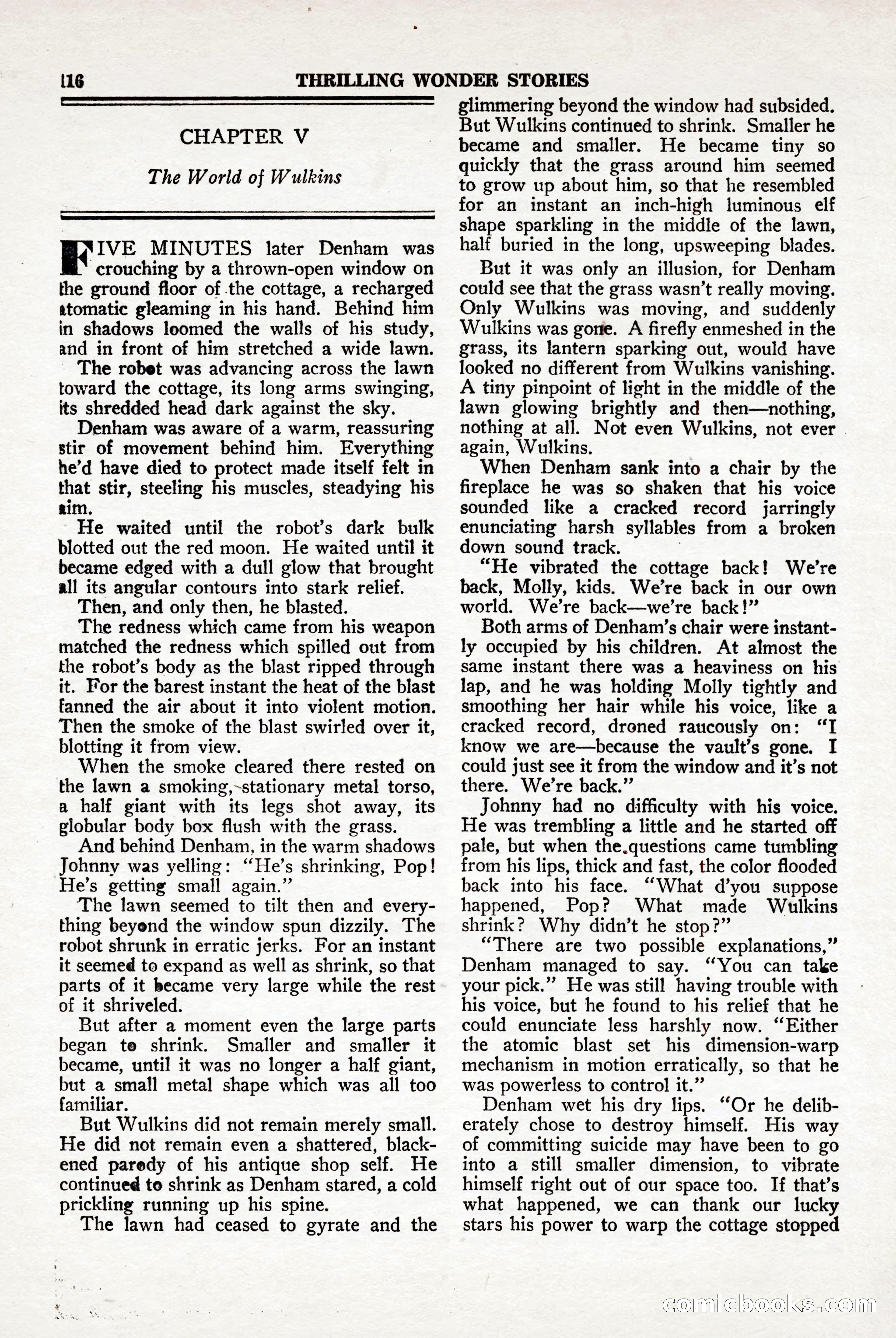 Thrilling Wonder Stories, April 1948 — page 117 of 149