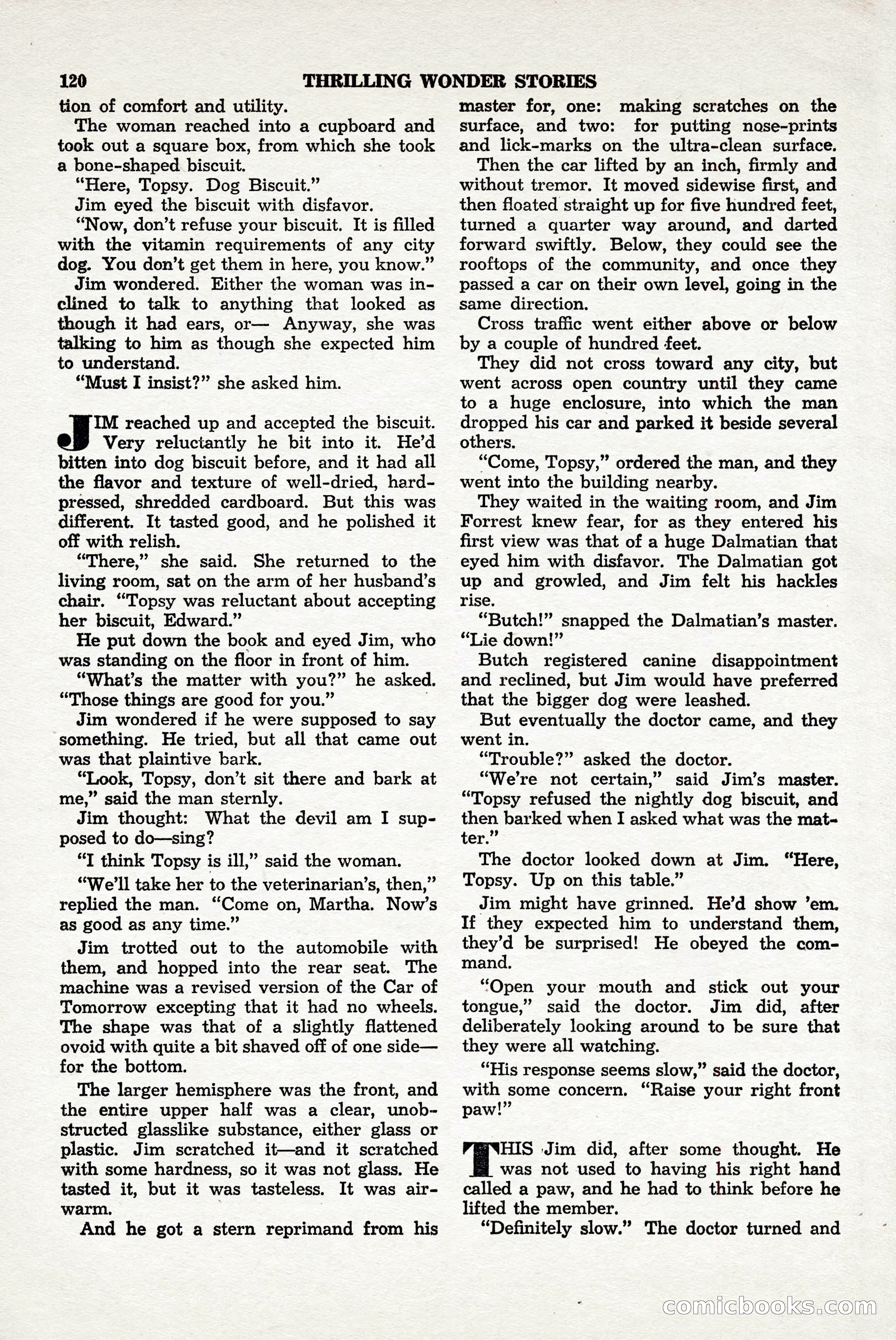 Thrilling Wonder Stories, April 1948 — page 121 of 149