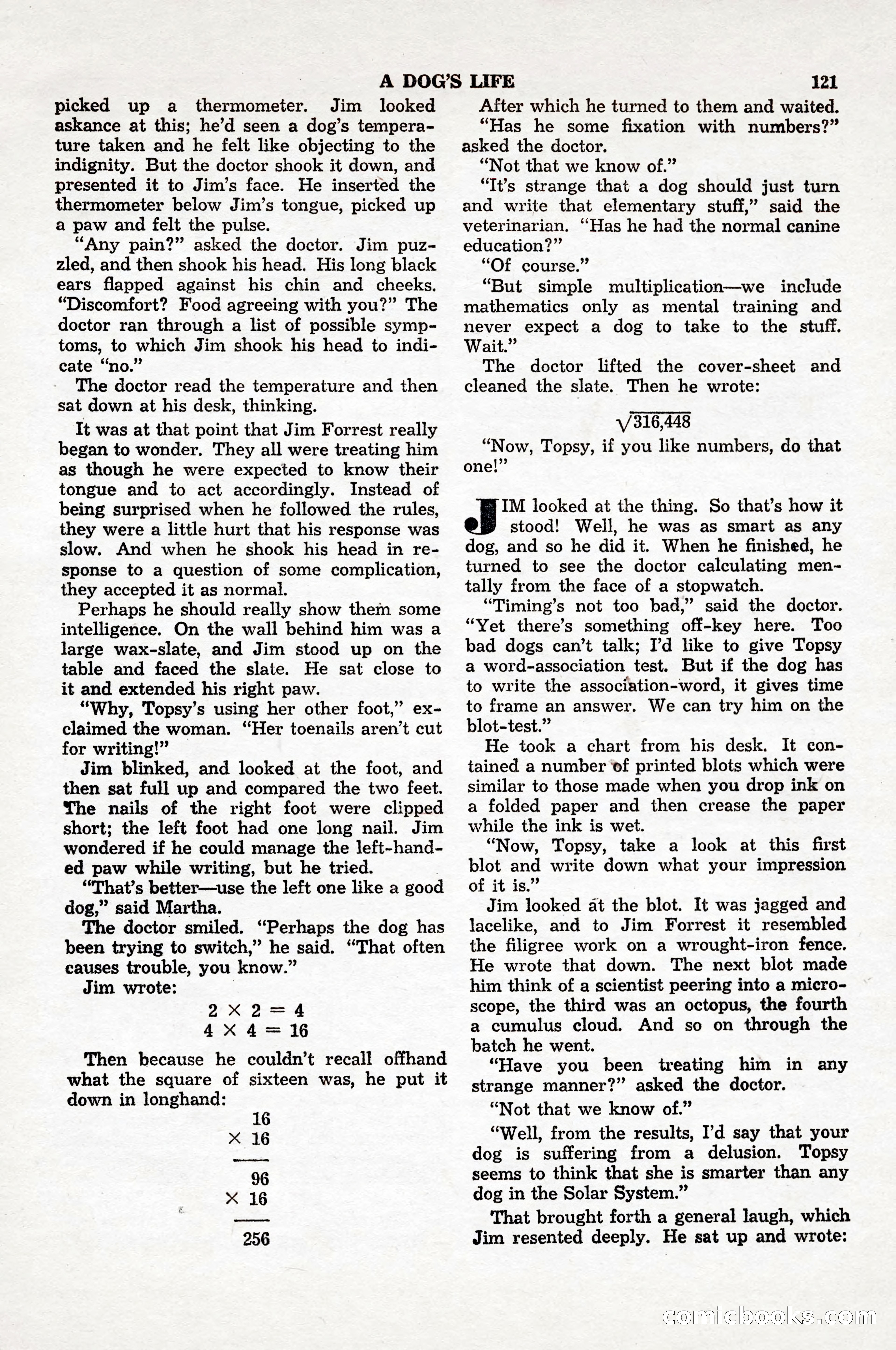 Thrilling Wonder Stories, April 1948 — page 122 of 149
