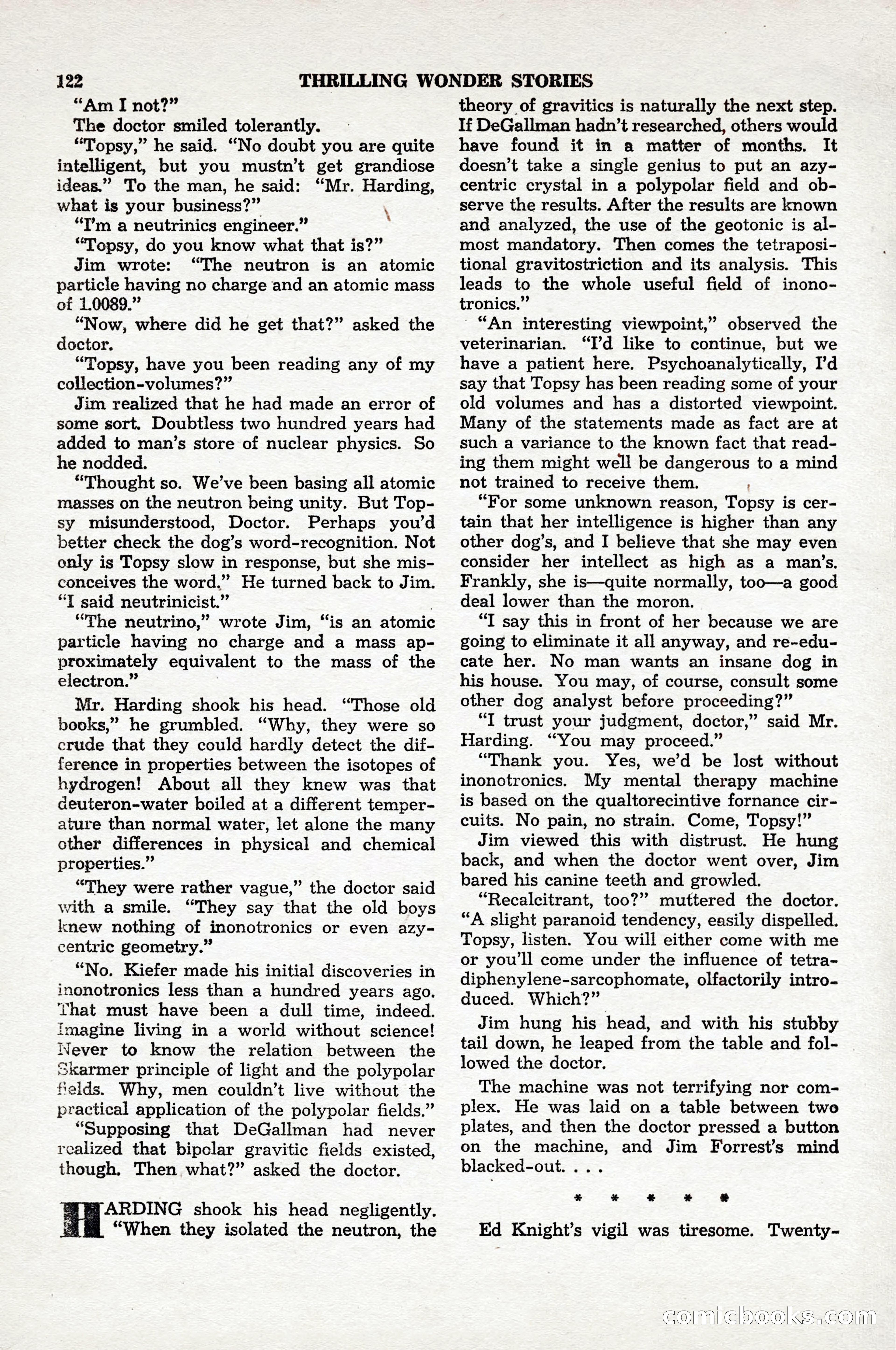 Thrilling Wonder Stories, April 1948 — page 123 of 149