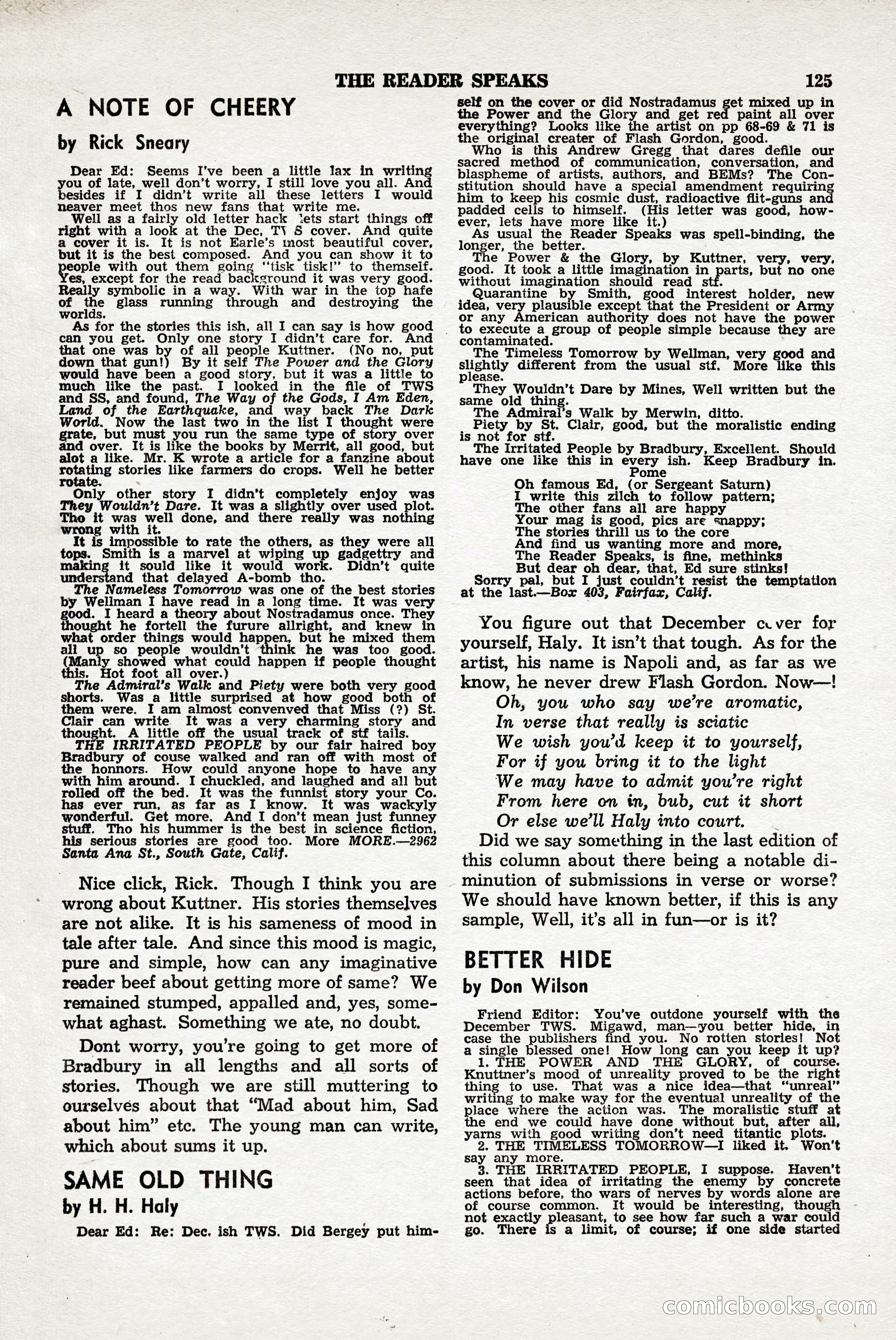 Thrilling Wonder Stories, April 1948 — page 126 of 149