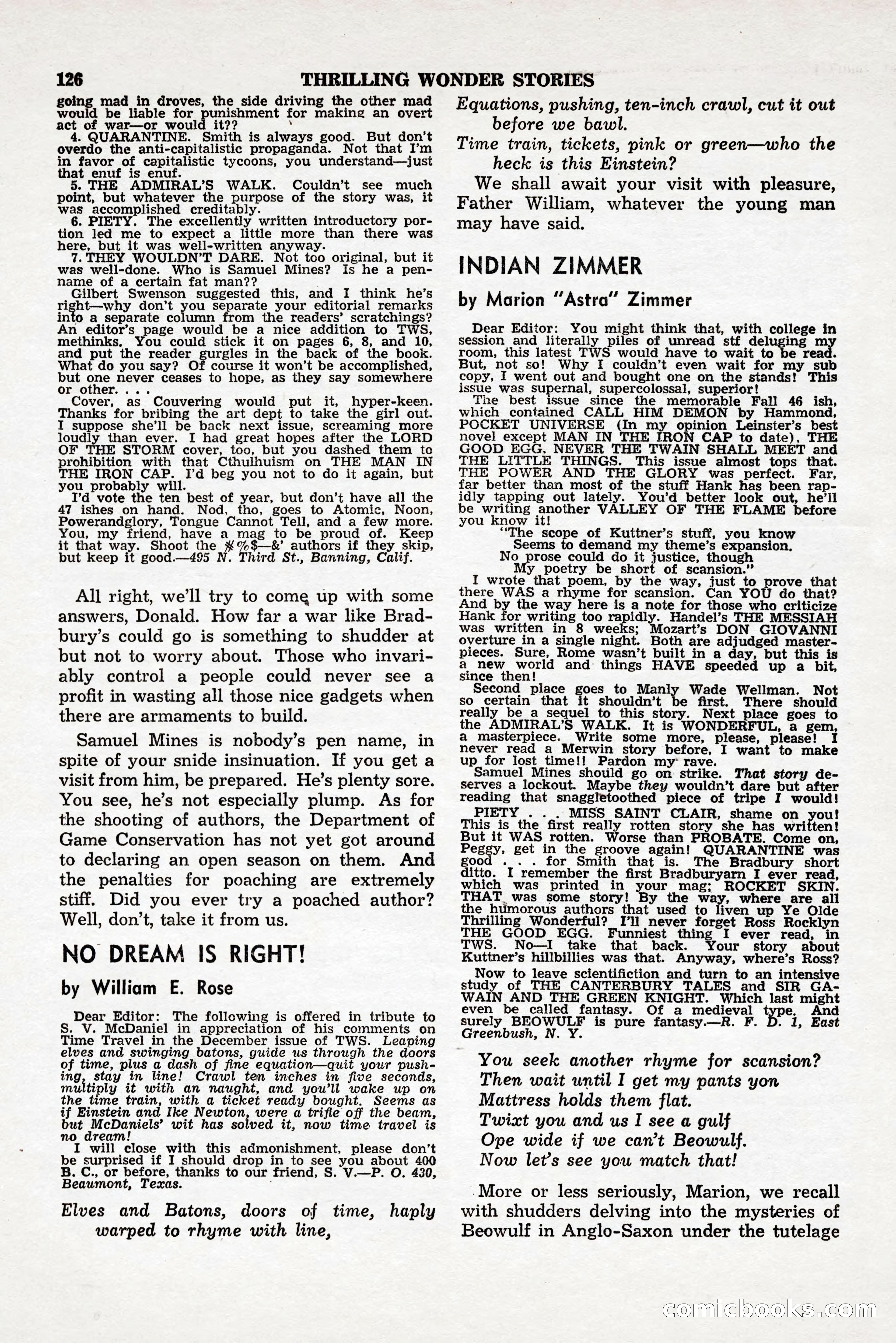 Thrilling Wonder Stories, April 1948 — page 127 of 149