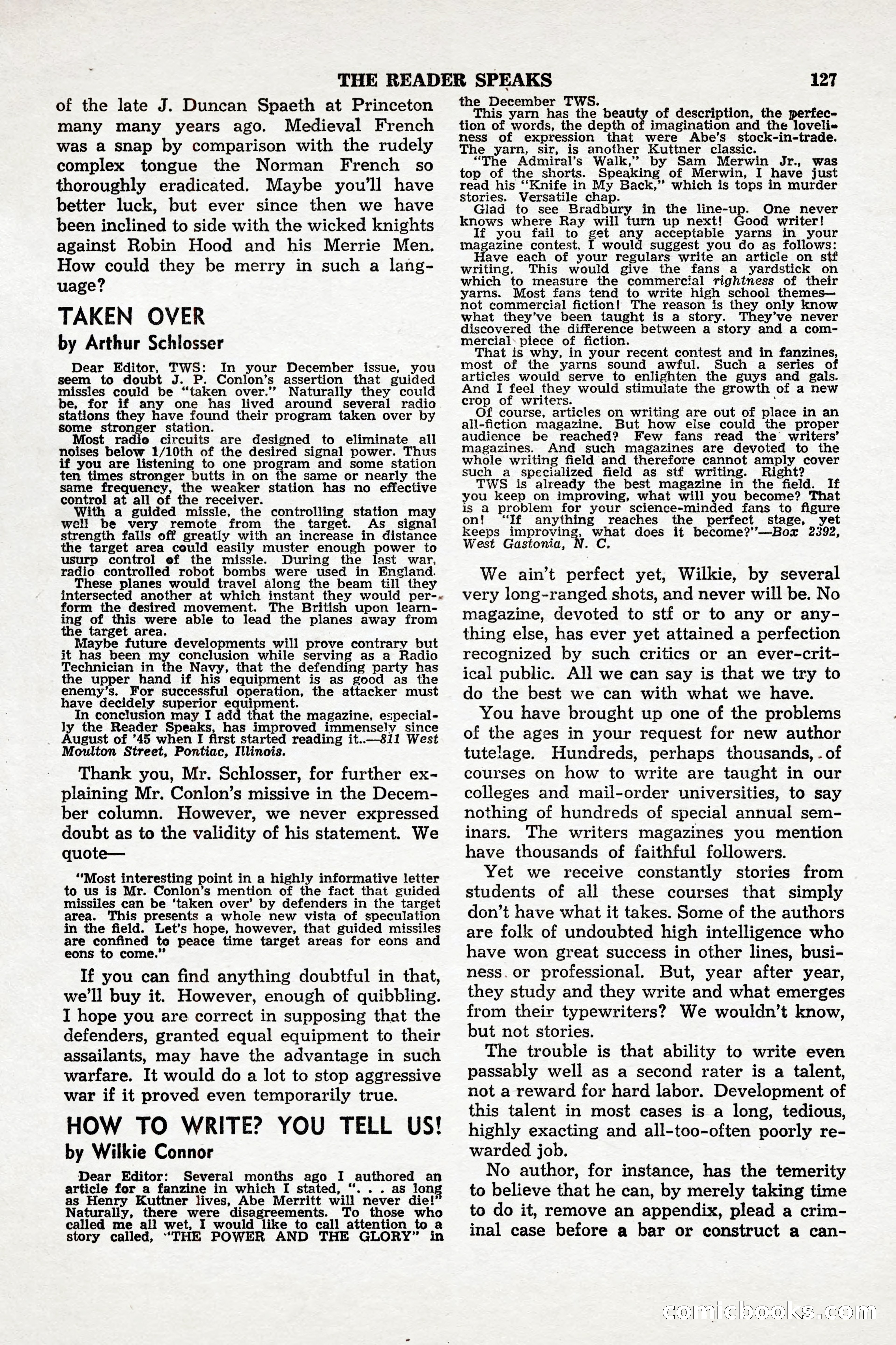 Thrilling Wonder Stories, April 1948 — page 128 of 149