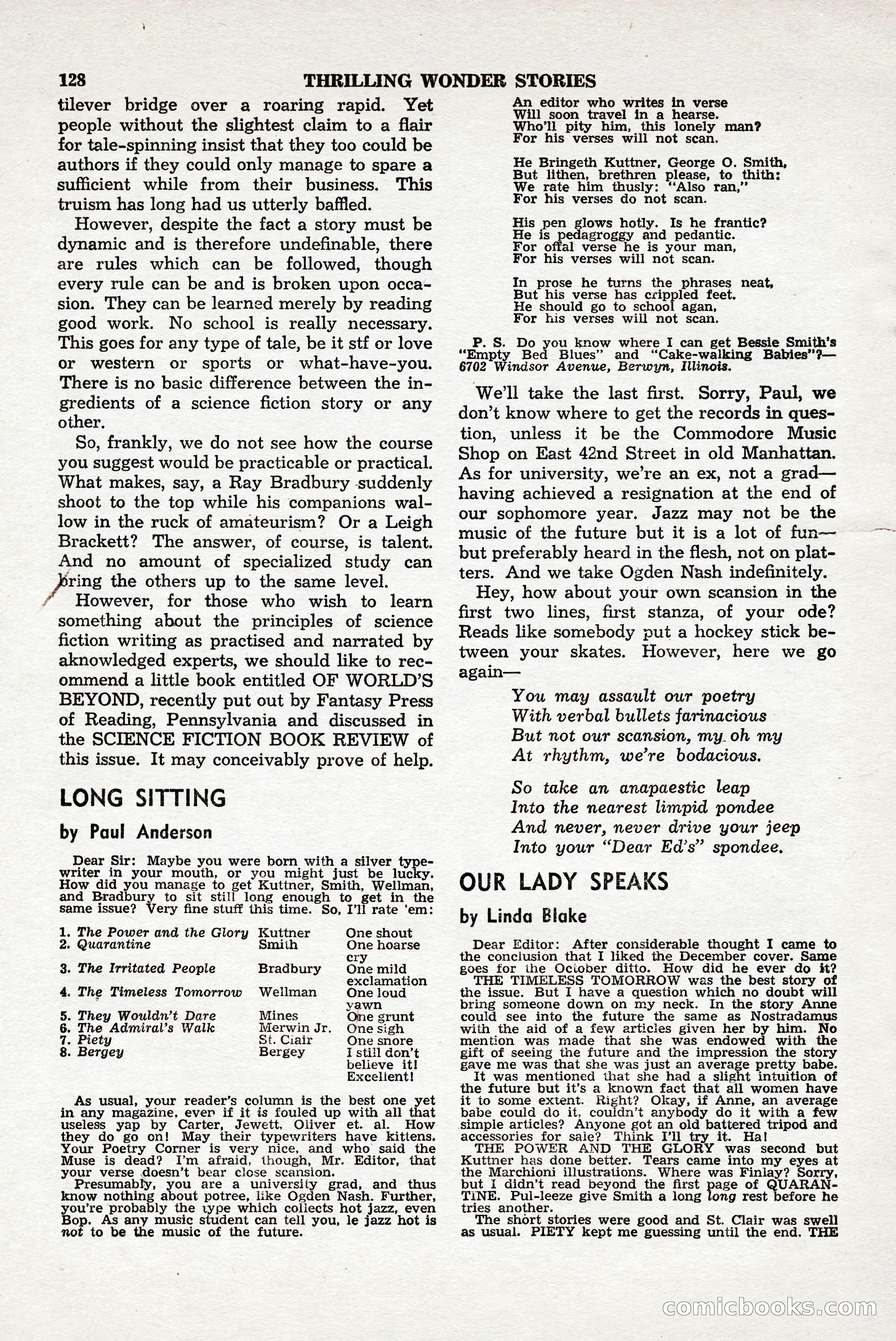Thrilling Wonder Stories, April 1948 — page 129 of 149