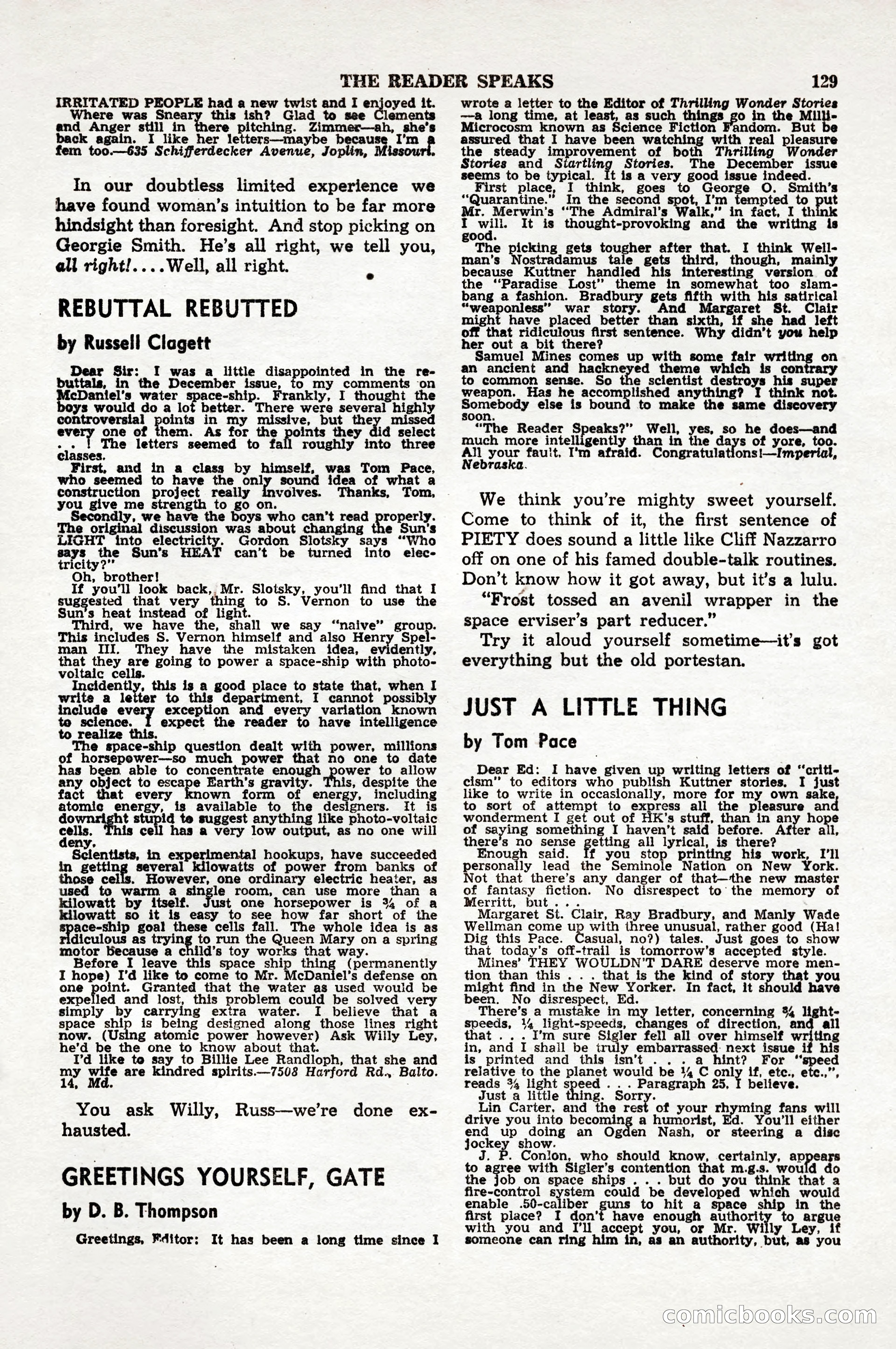 Thrilling Wonder Stories, April 1948 — page 130 of 149
