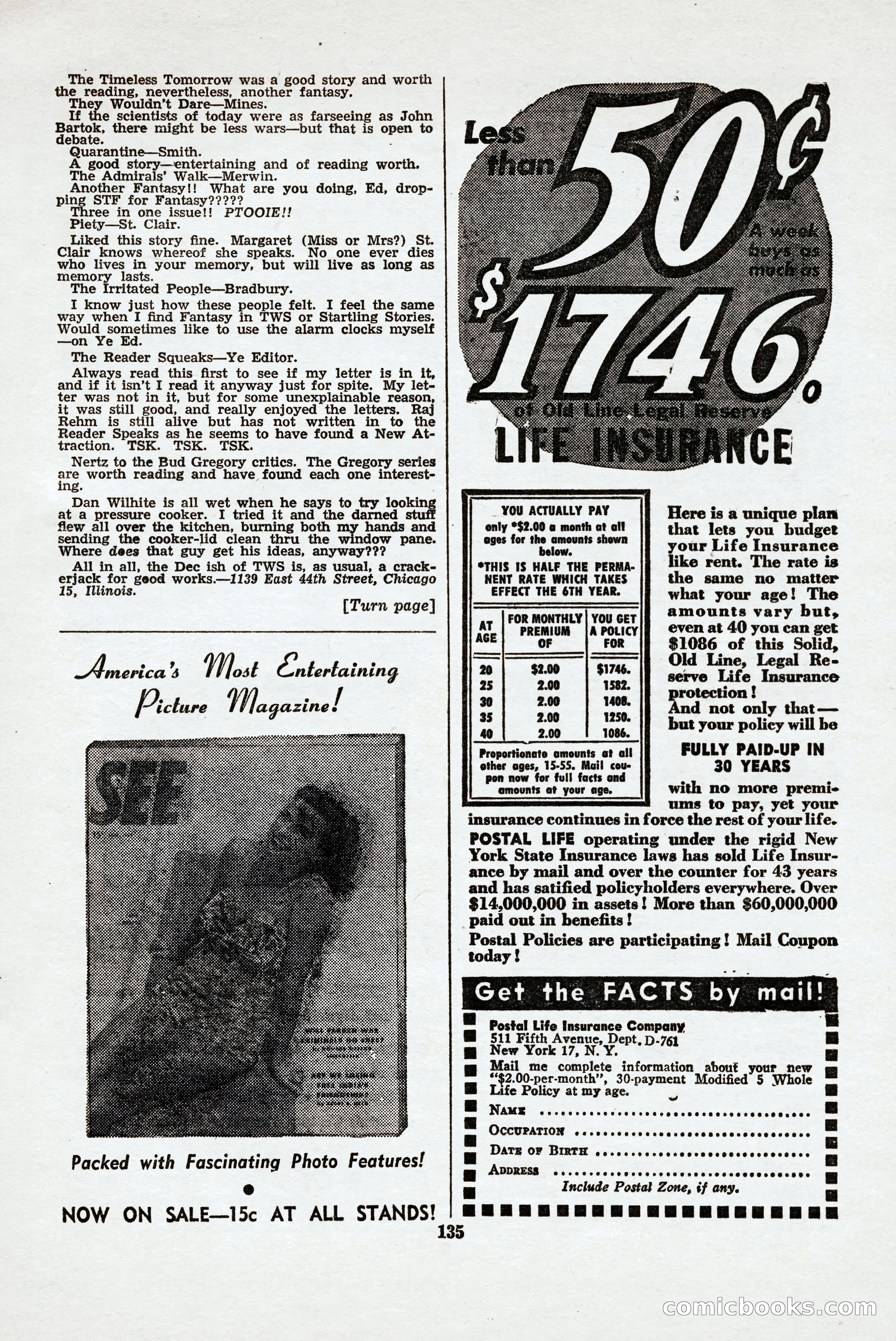 Thrilling Wonder Stories, April 1948 — page 136 of 149