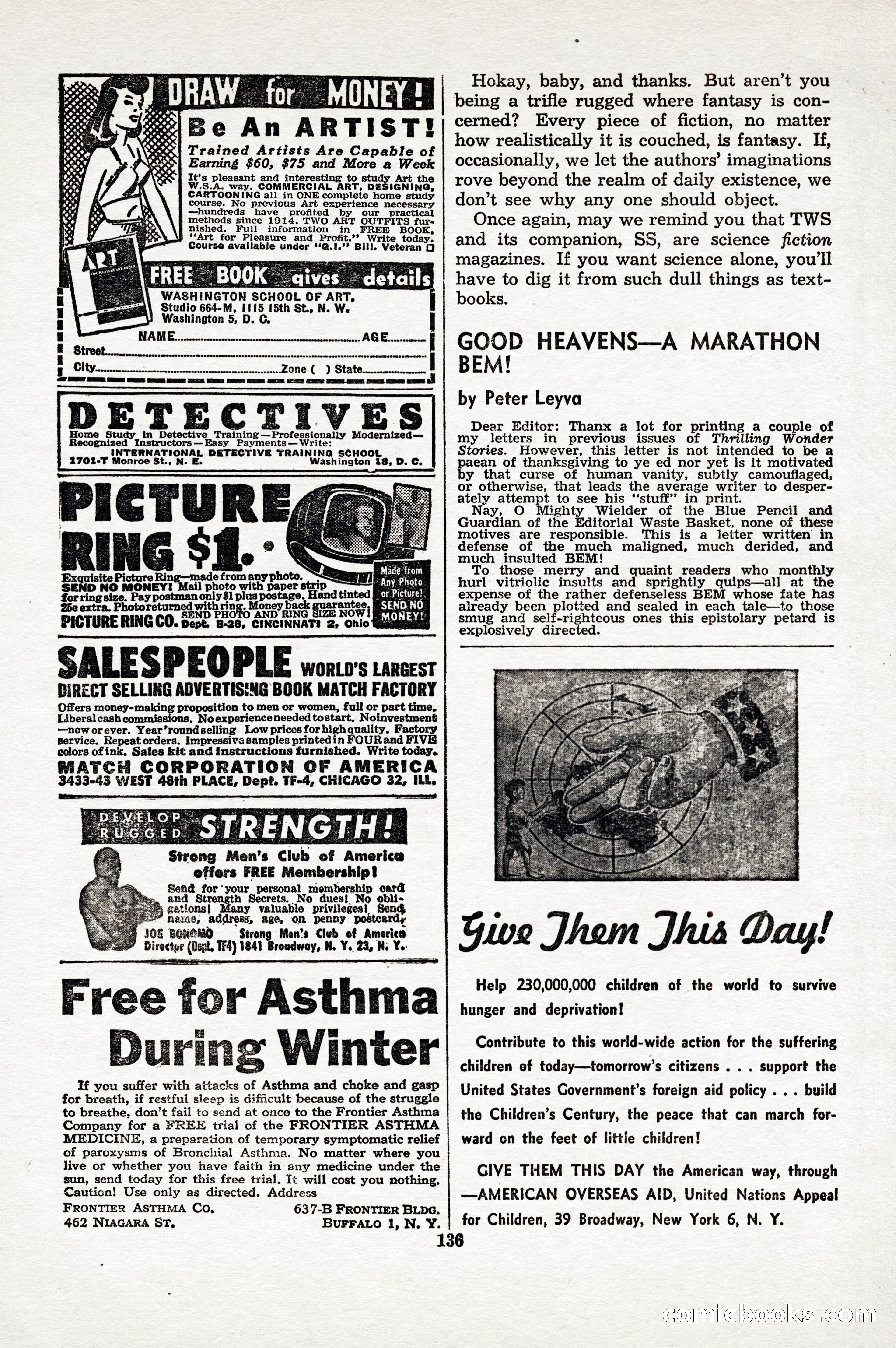 Thrilling Wonder Stories, April 1948 — page 137 of 149
