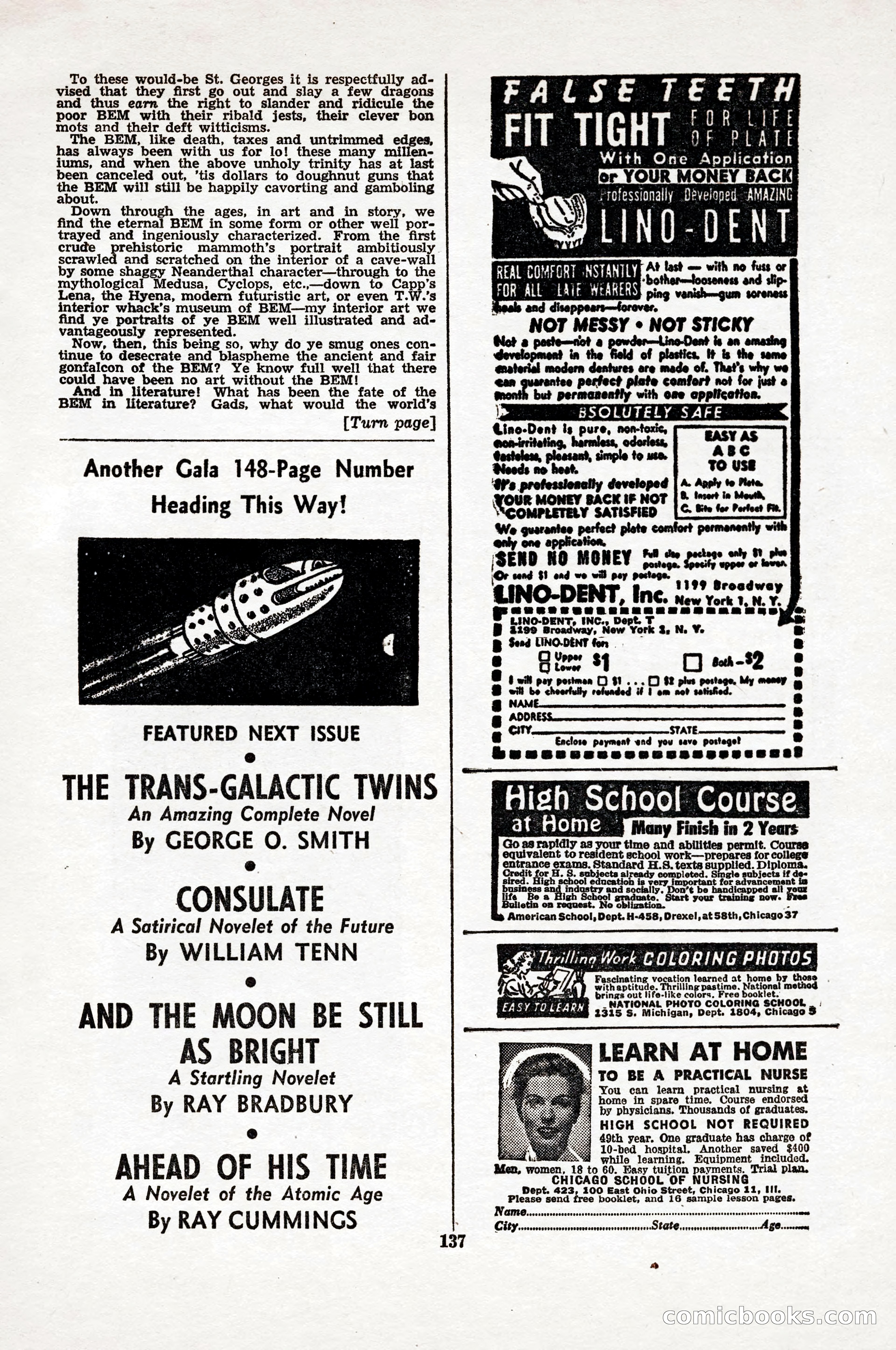 Thrilling Wonder Stories, April 1948 — page 138 of 149