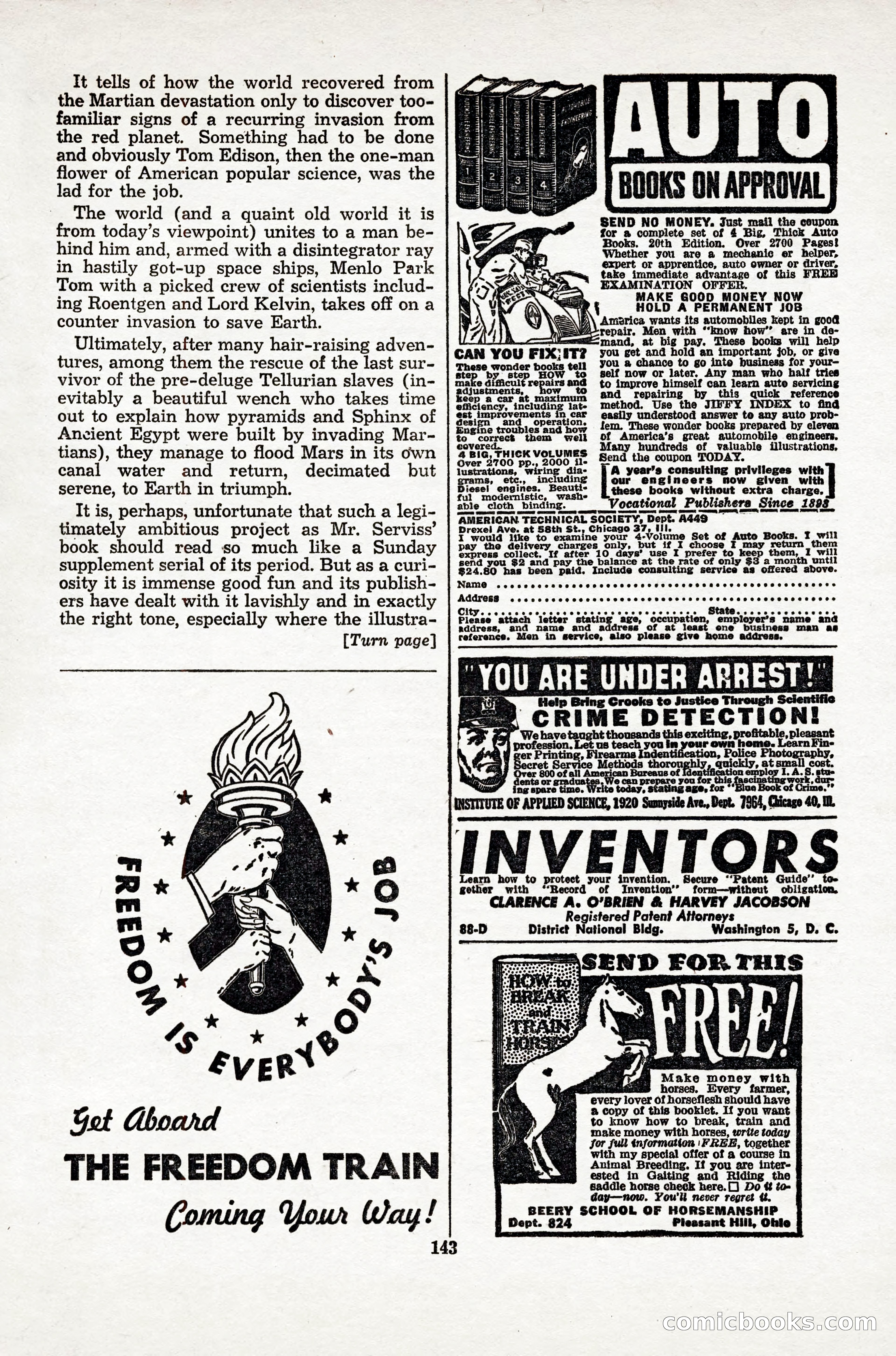 Thrilling Wonder Stories, April 1948 — page 144 of 149