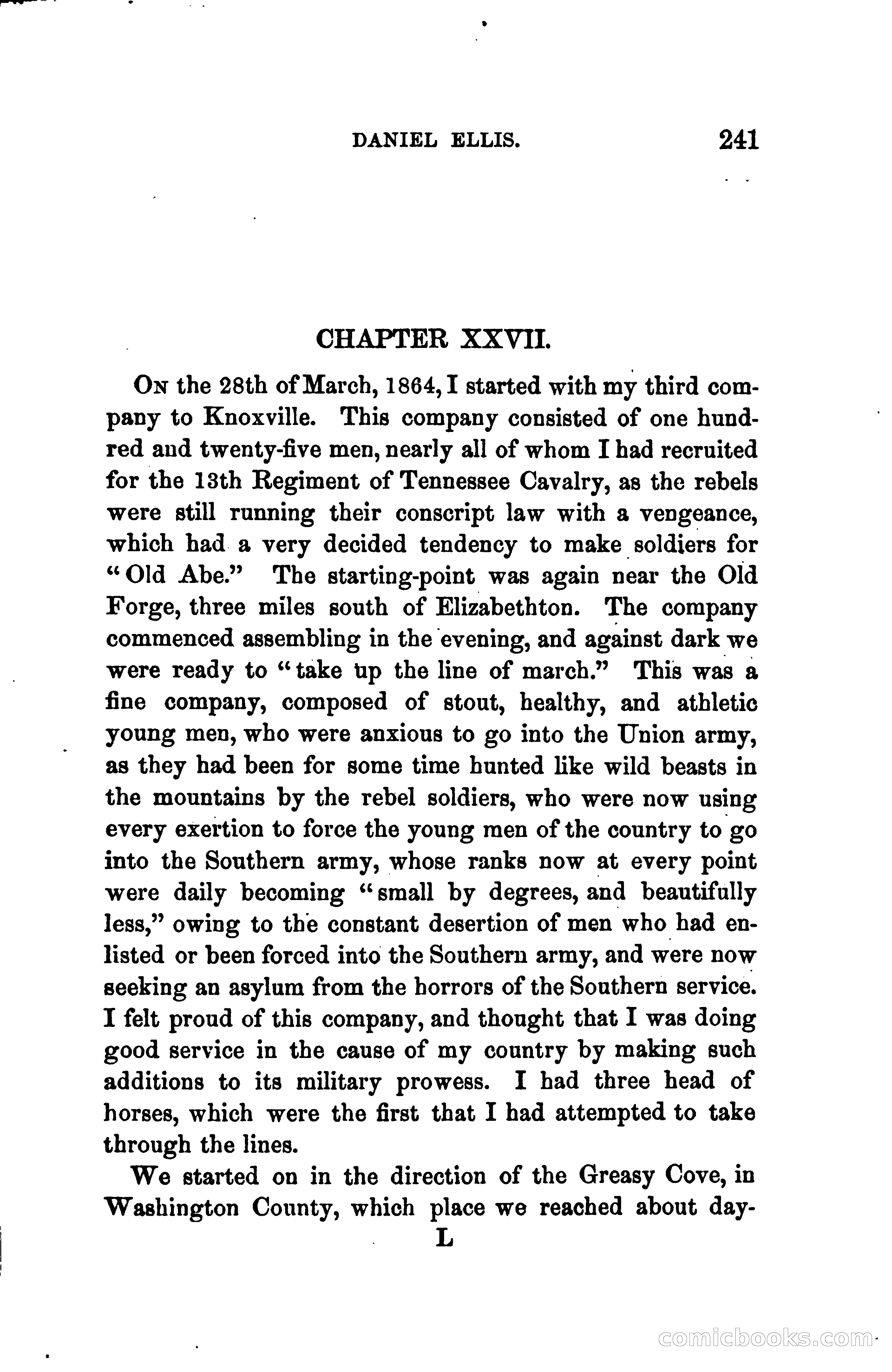 Thrilling Adventures of Daniel Ellis, the Great Union Guide of East Tennessee — page 251 of 399
