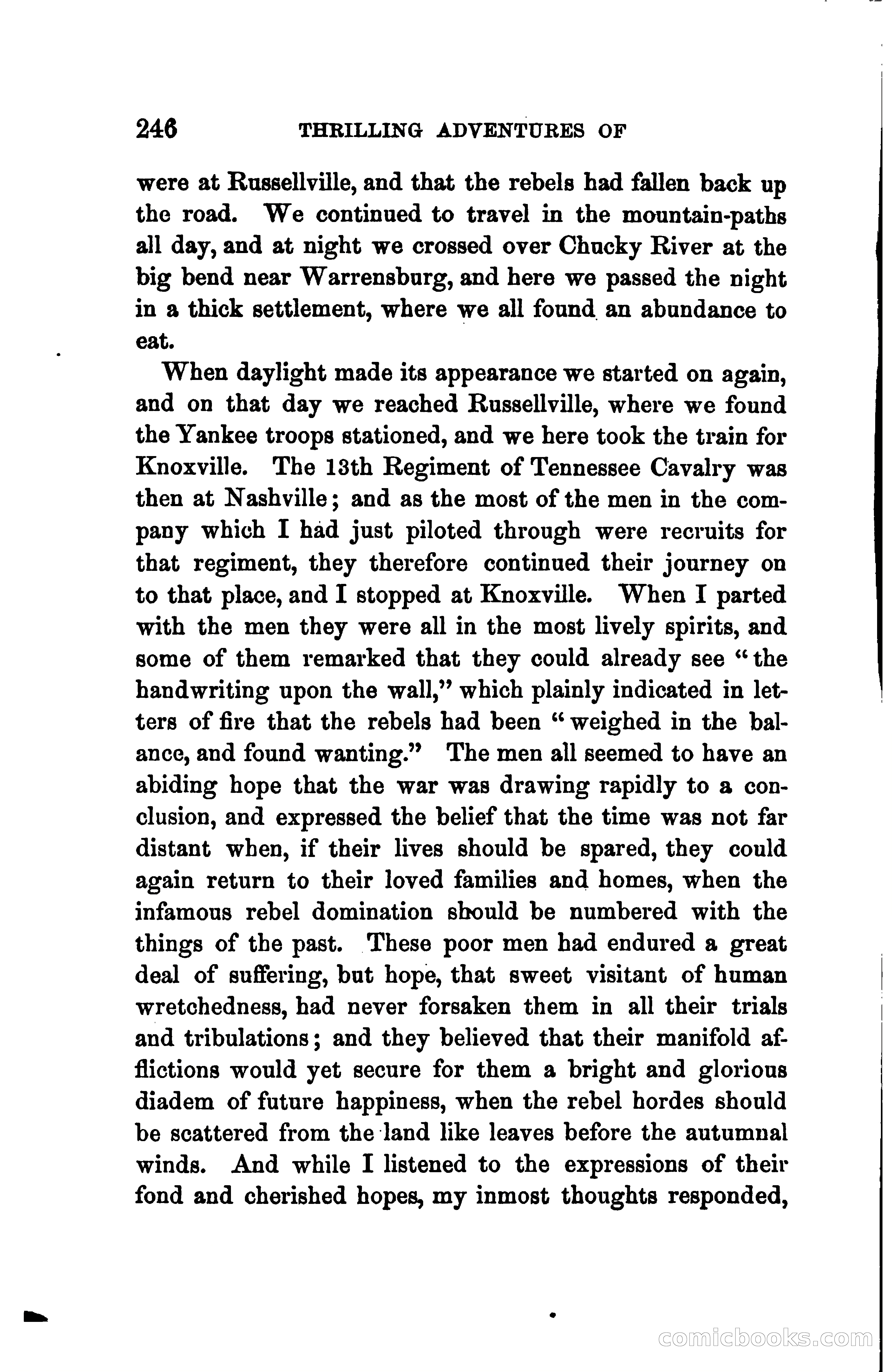 Thrilling Adventures of Daniel Ellis, the Great Union Guide of East Tennessee — page 256 of 399