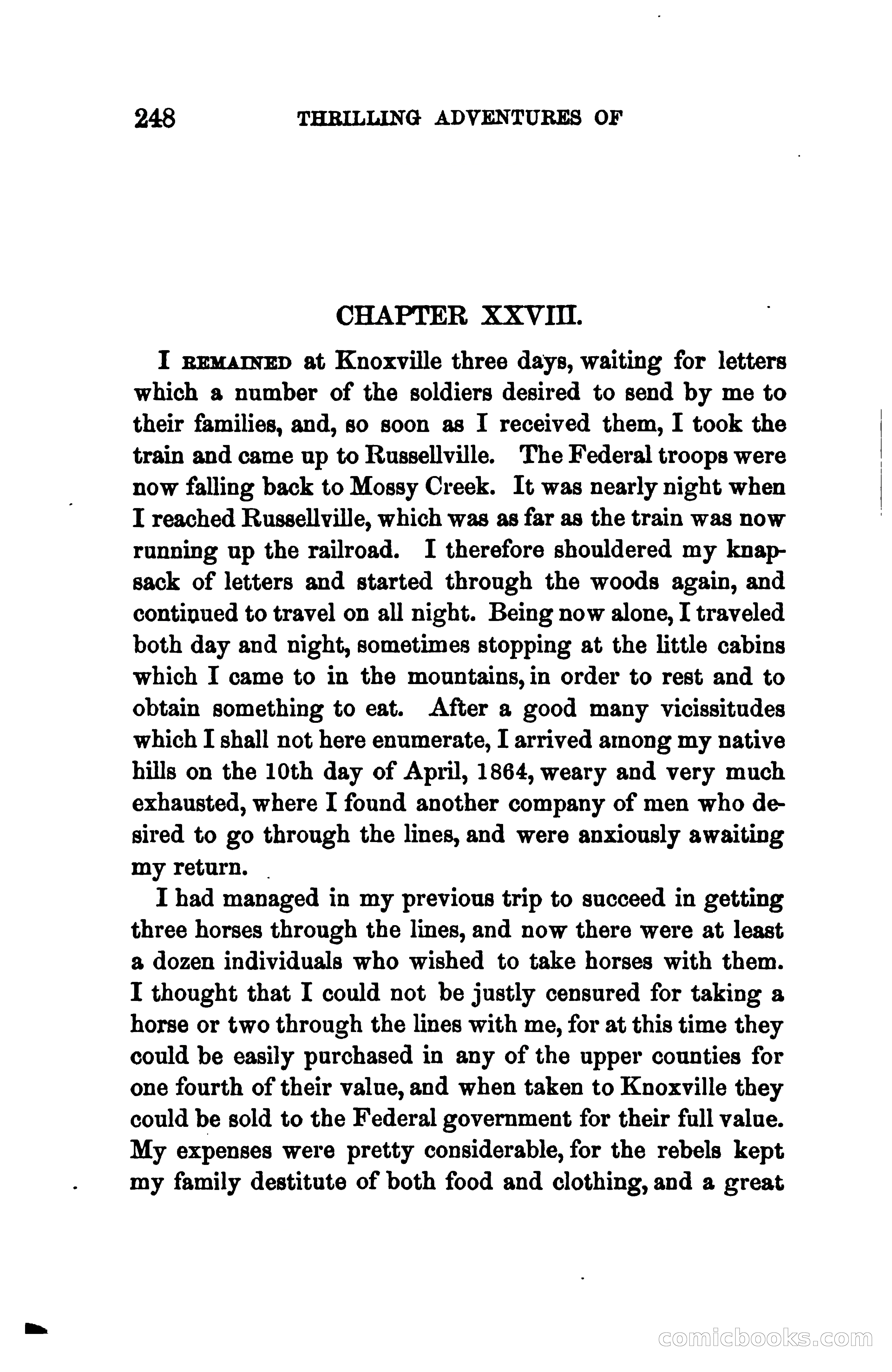 Thrilling Adventures of Daniel Ellis, the Great Union Guide of East Tennessee — page 258 of 399