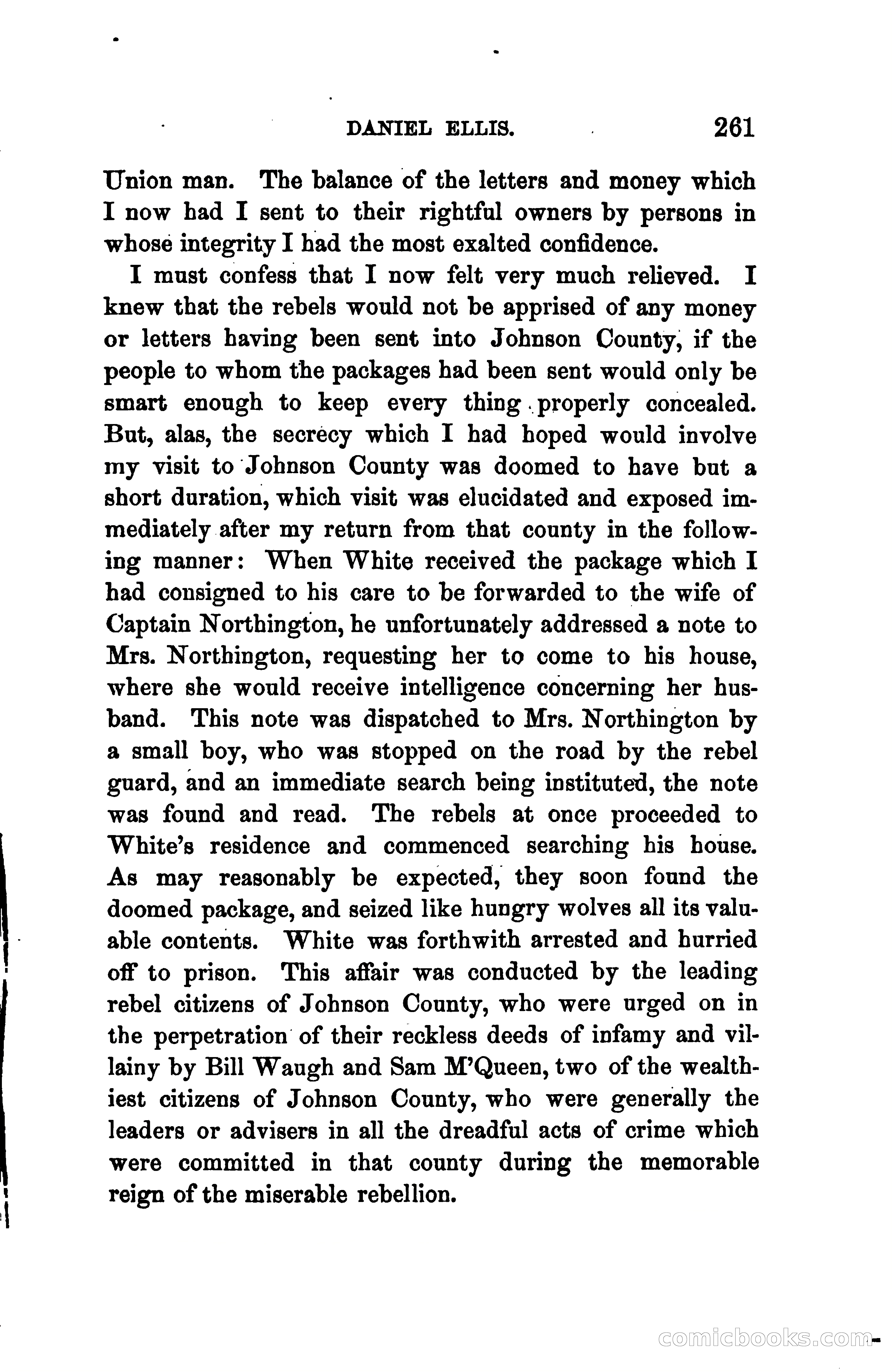 Thrilling Adventures of Daniel Ellis, the Great Union Guide of East Tennessee — page 271 of 399
