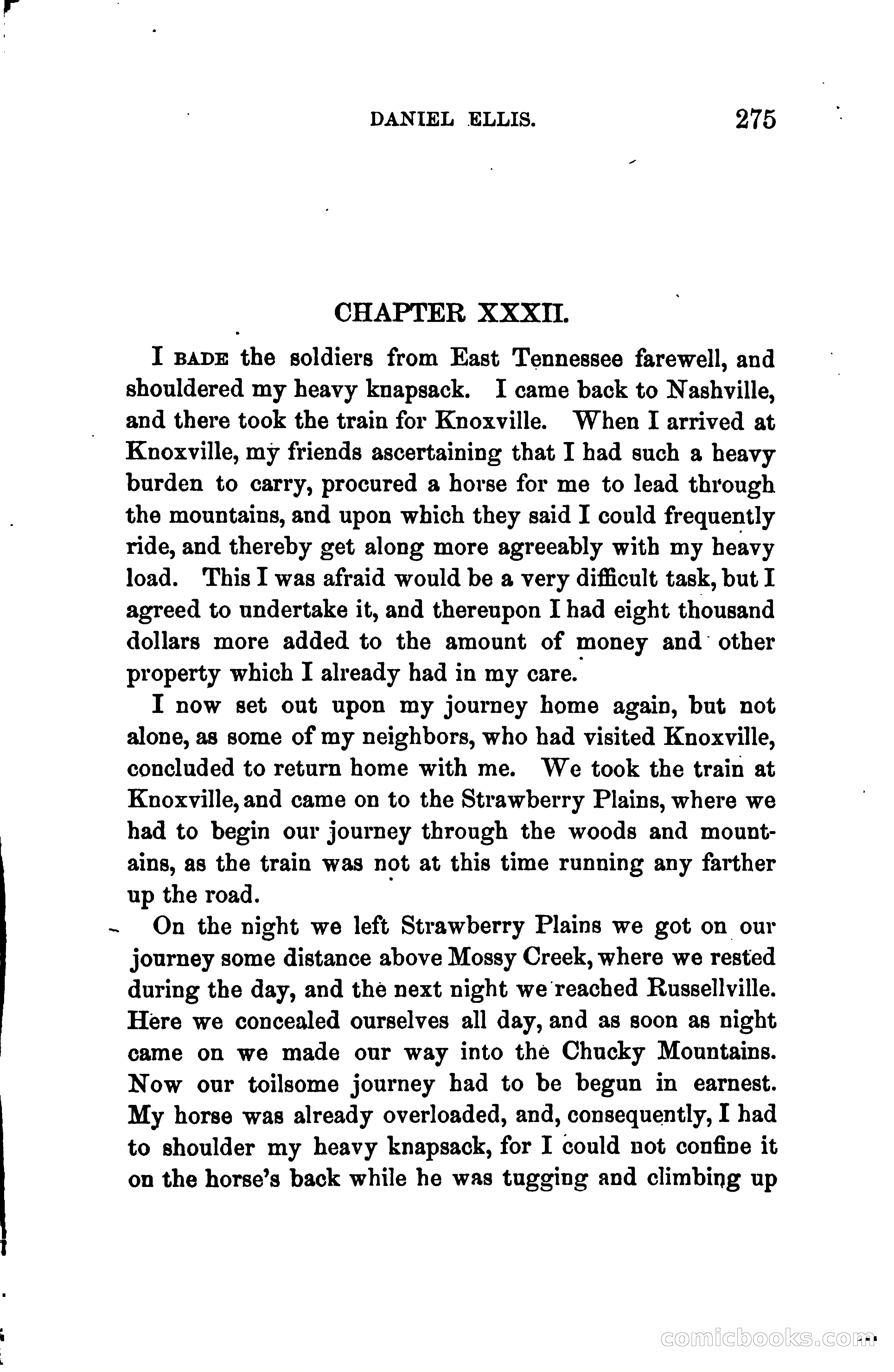 Thrilling Adventures of Daniel Ellis, the Great Union Guide of East Tennessee — page 285 of 399