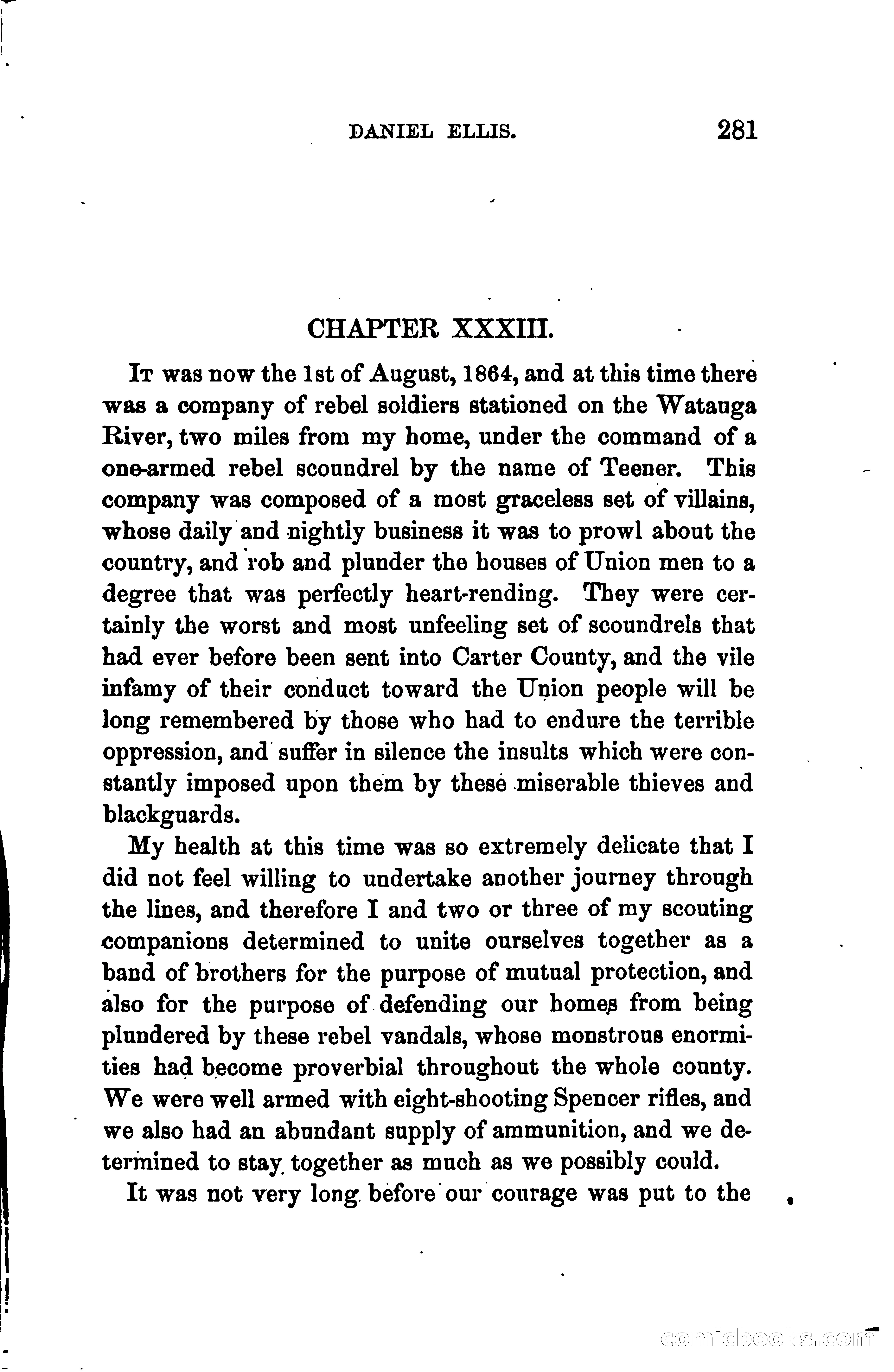 Thrilling Adventures of Daniel Ellis, the Great Union Guide of East Tennessee — page 291 of 399