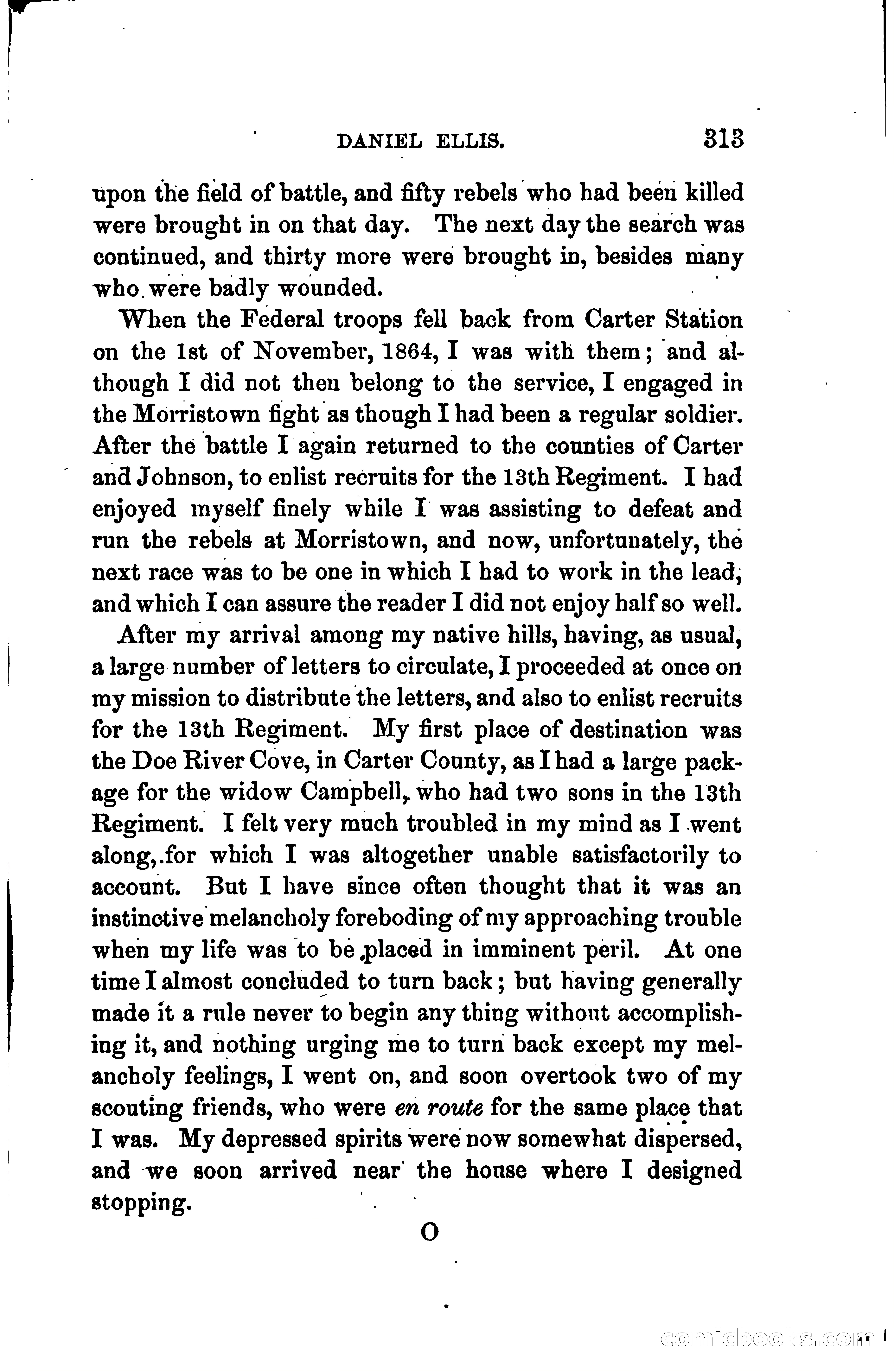 Thrilling Adventures of Daniel Ellis, the Great Union Guide of East Tennessee — page 323 of 399