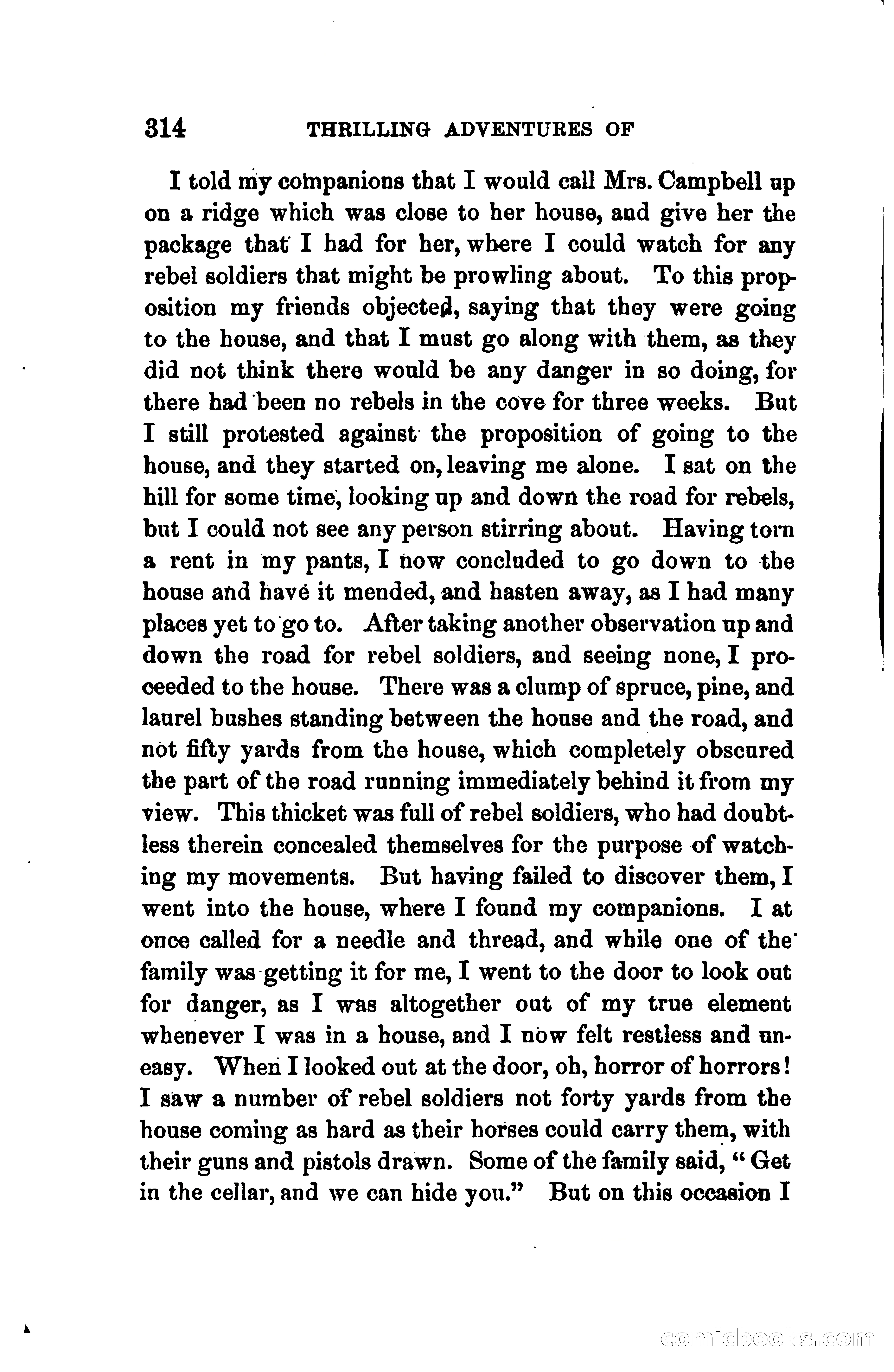 Thrilling Adventures of Daniel Ellis, the Great Union Guide of East Tennessee — page 324 of 399