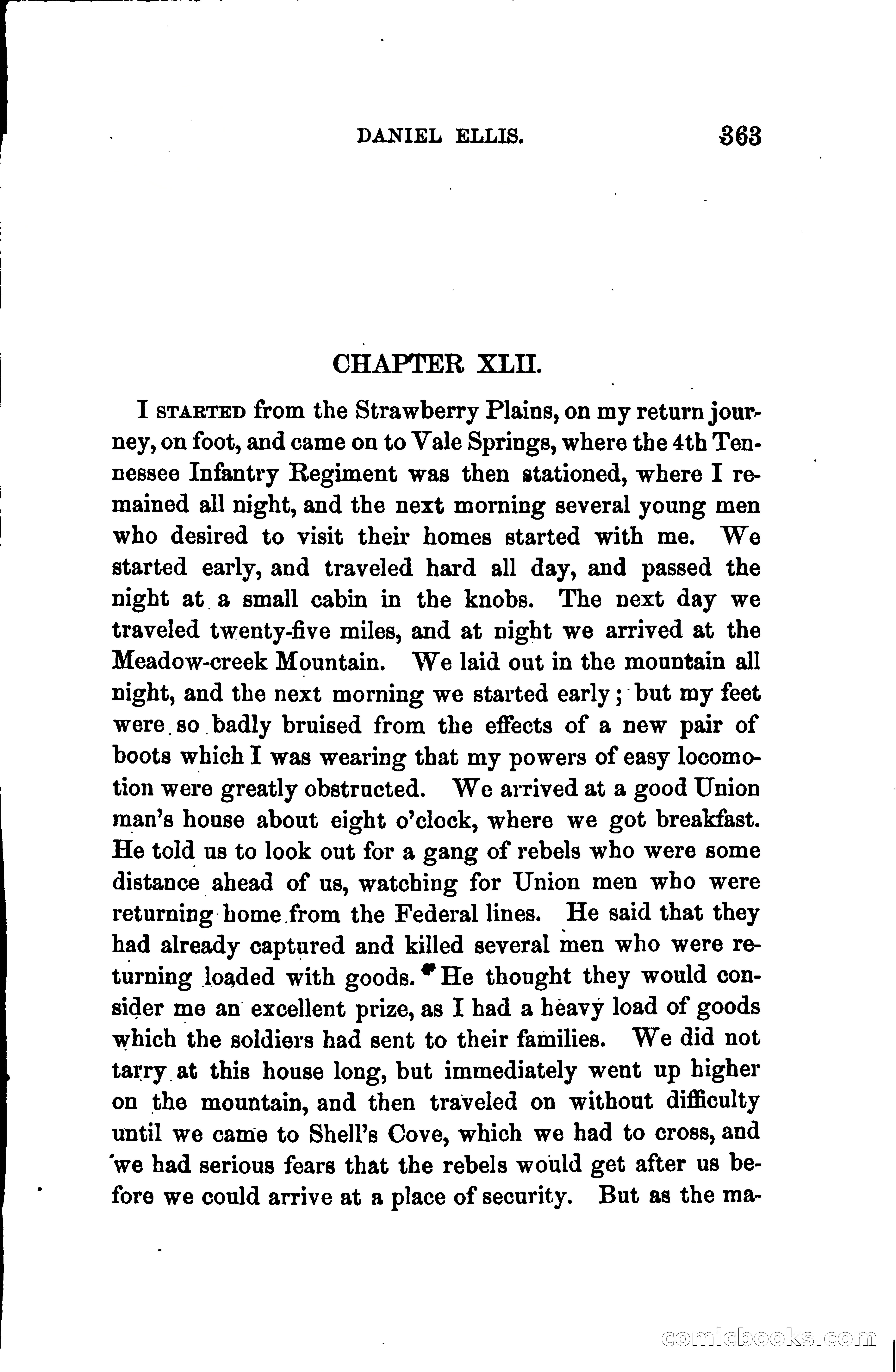 Thrilling Adventures of Daniel Ellis, the Great Union Guide of East Tennessee — page 373 of 399